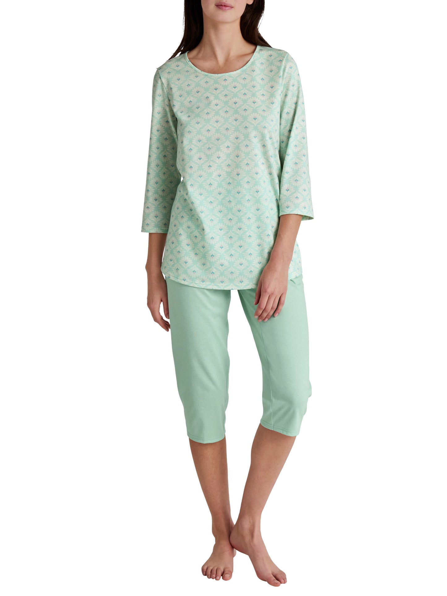 WOMEN 3/4 Pyjamas (Soft Green)
