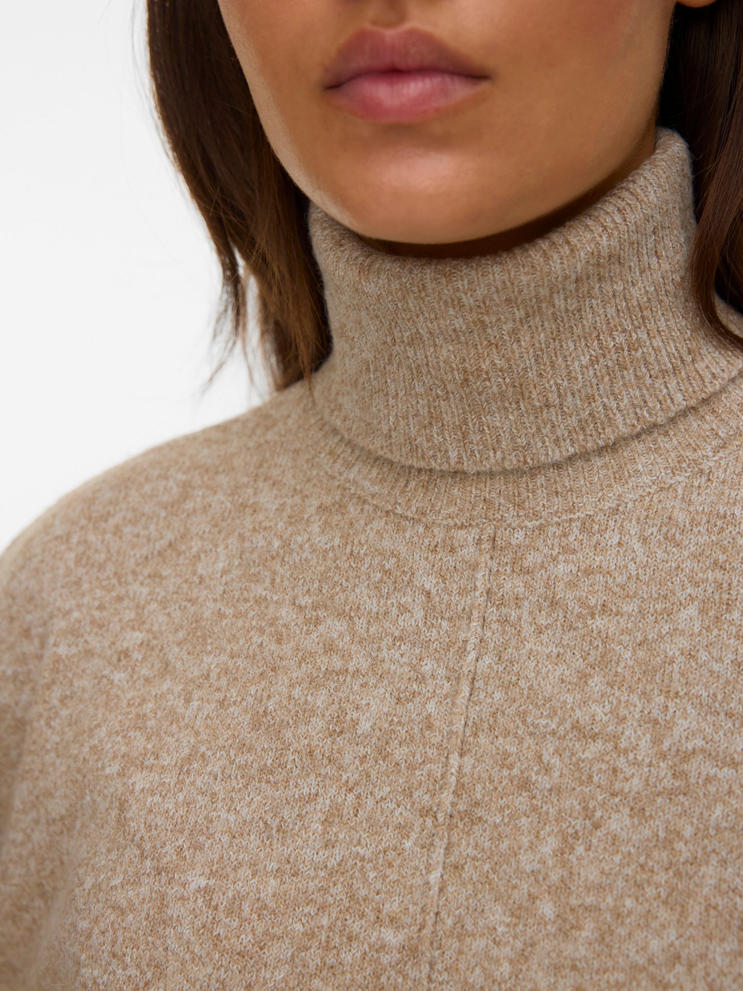 Vmdoffy Ls Roll Neck Pullover Noos (Sepia Tint)