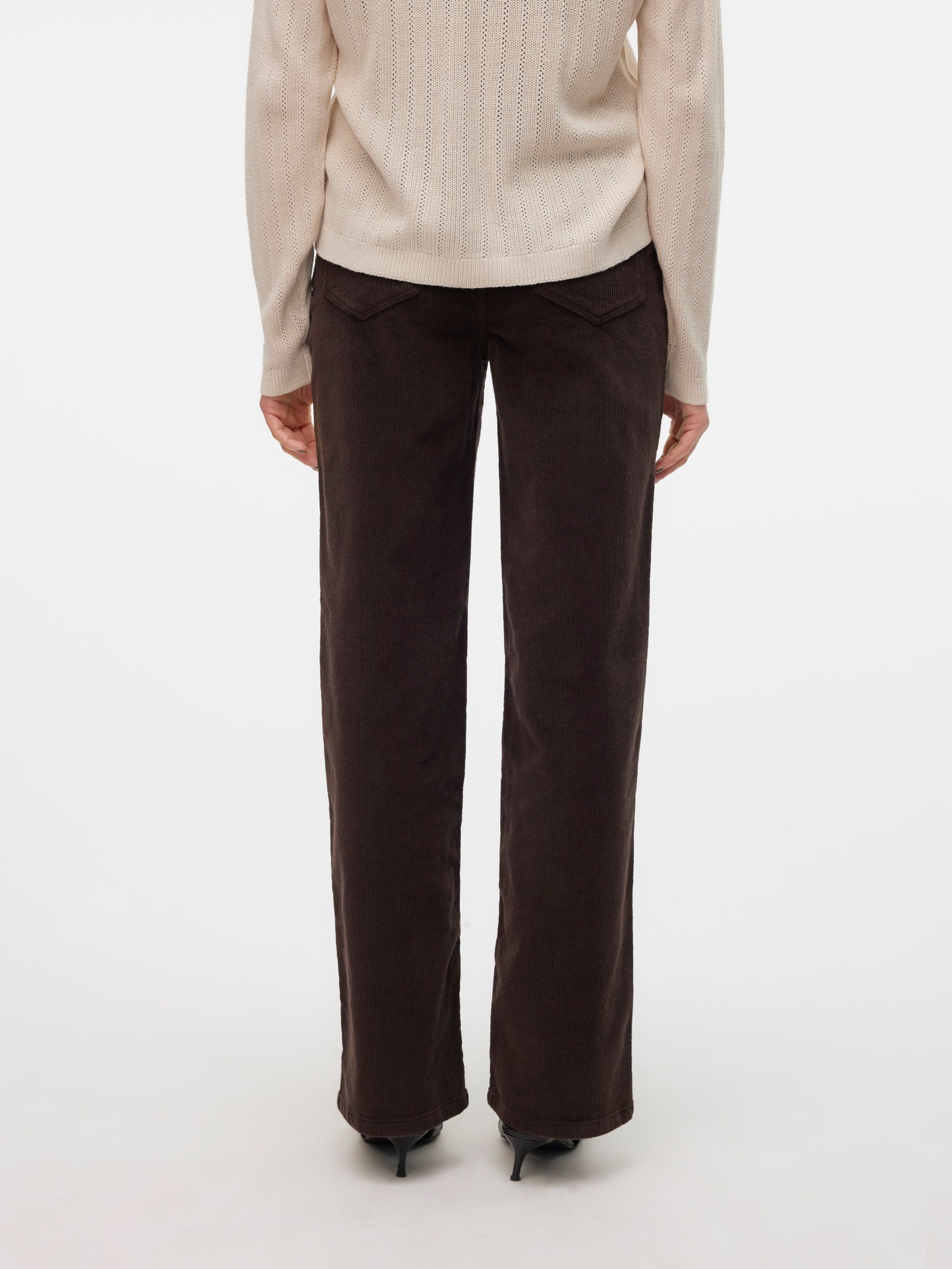 Vmtessa Hr Wide Corduroy Pants Ga Noos (Chocolate Tor)