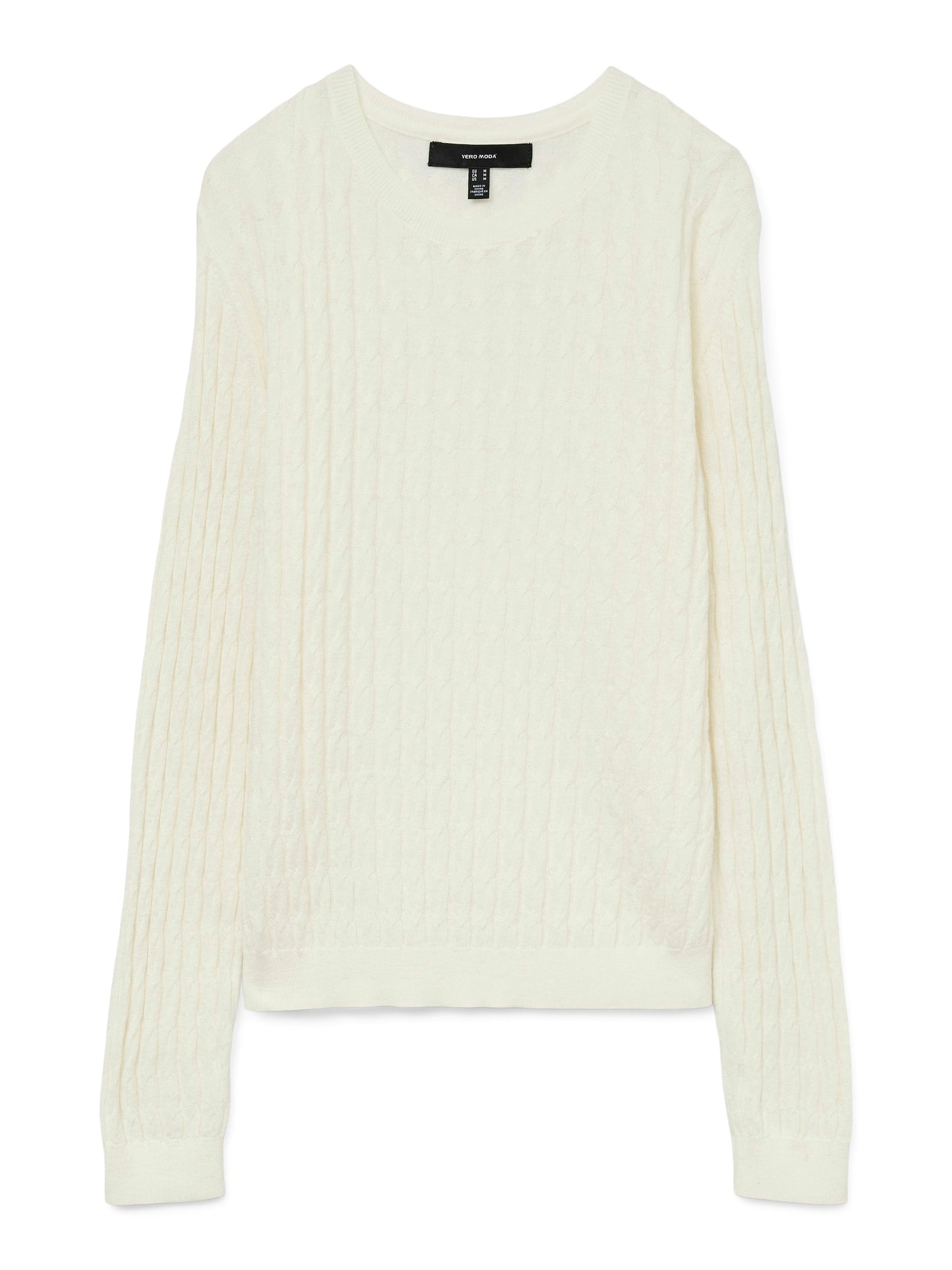 Vmflo Ls O-neck Pullover Boo (Birch)