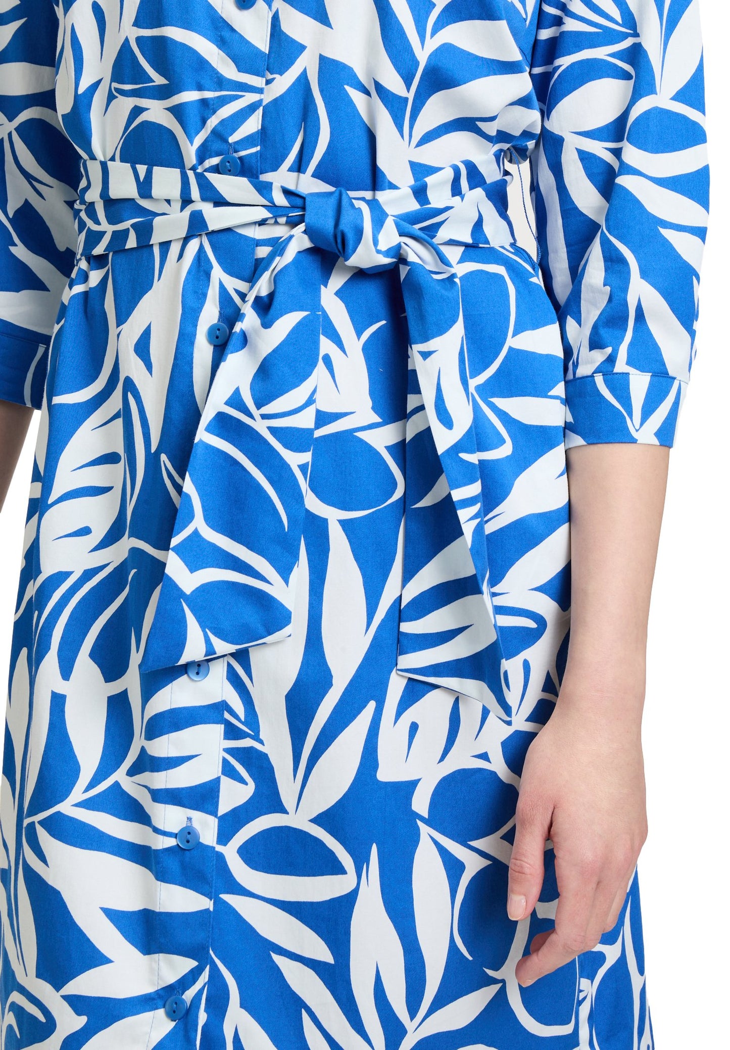Hemdblusenkleid (Blue/cream)