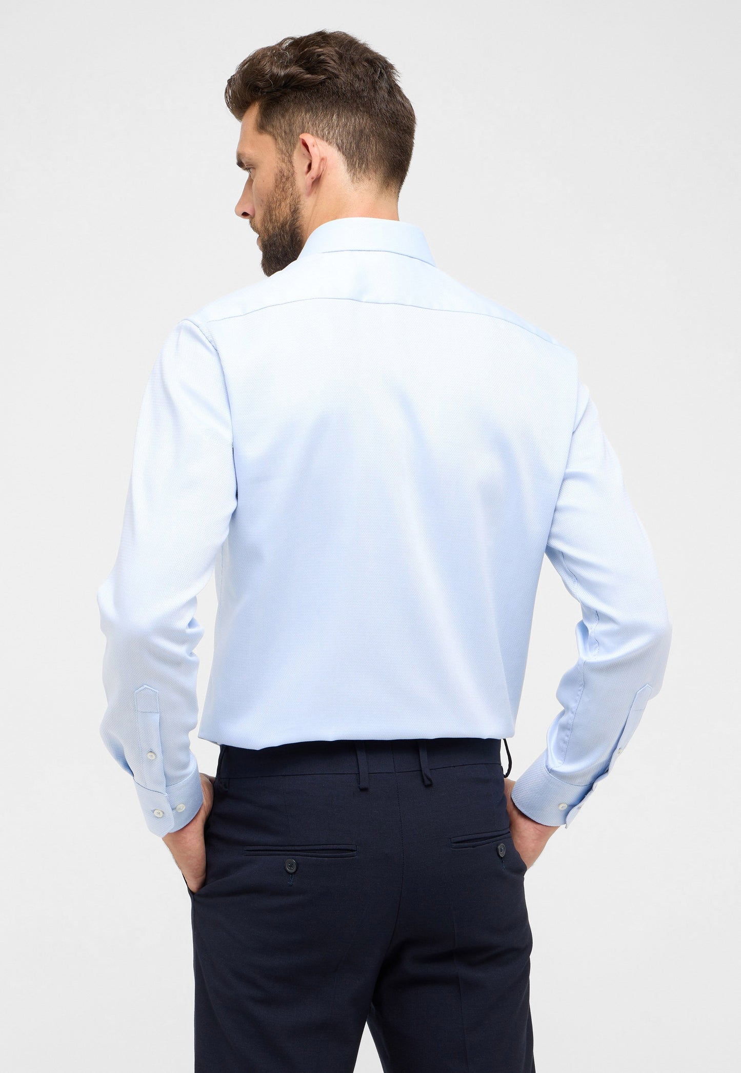 Hemd Langarm (Mittelblau)