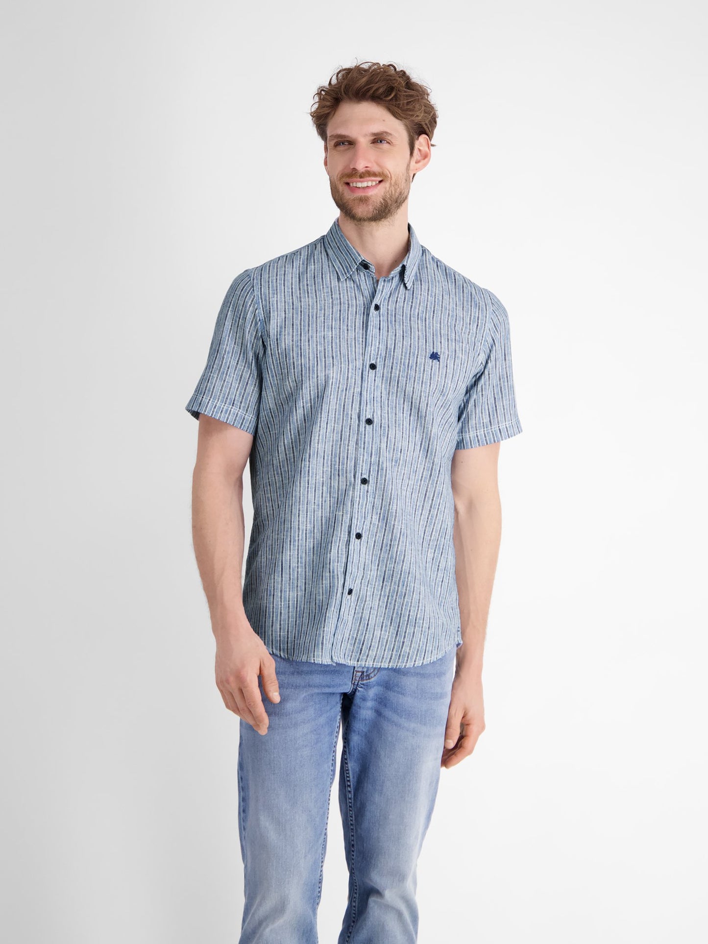 Button Down (Cobalt Blue)
