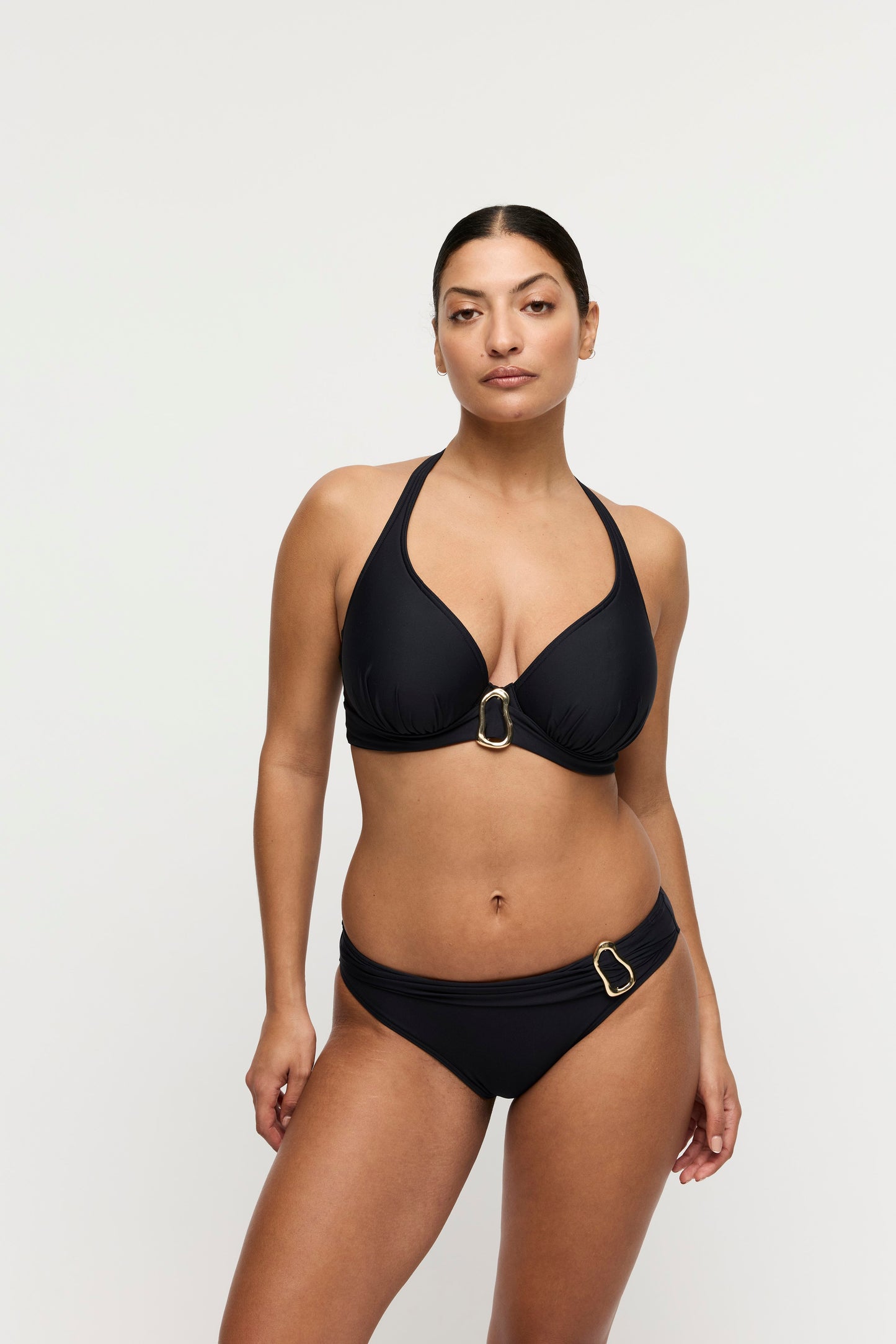 UVITA schwarz Unterlegtes Bikini-Top tief. (Zwa)