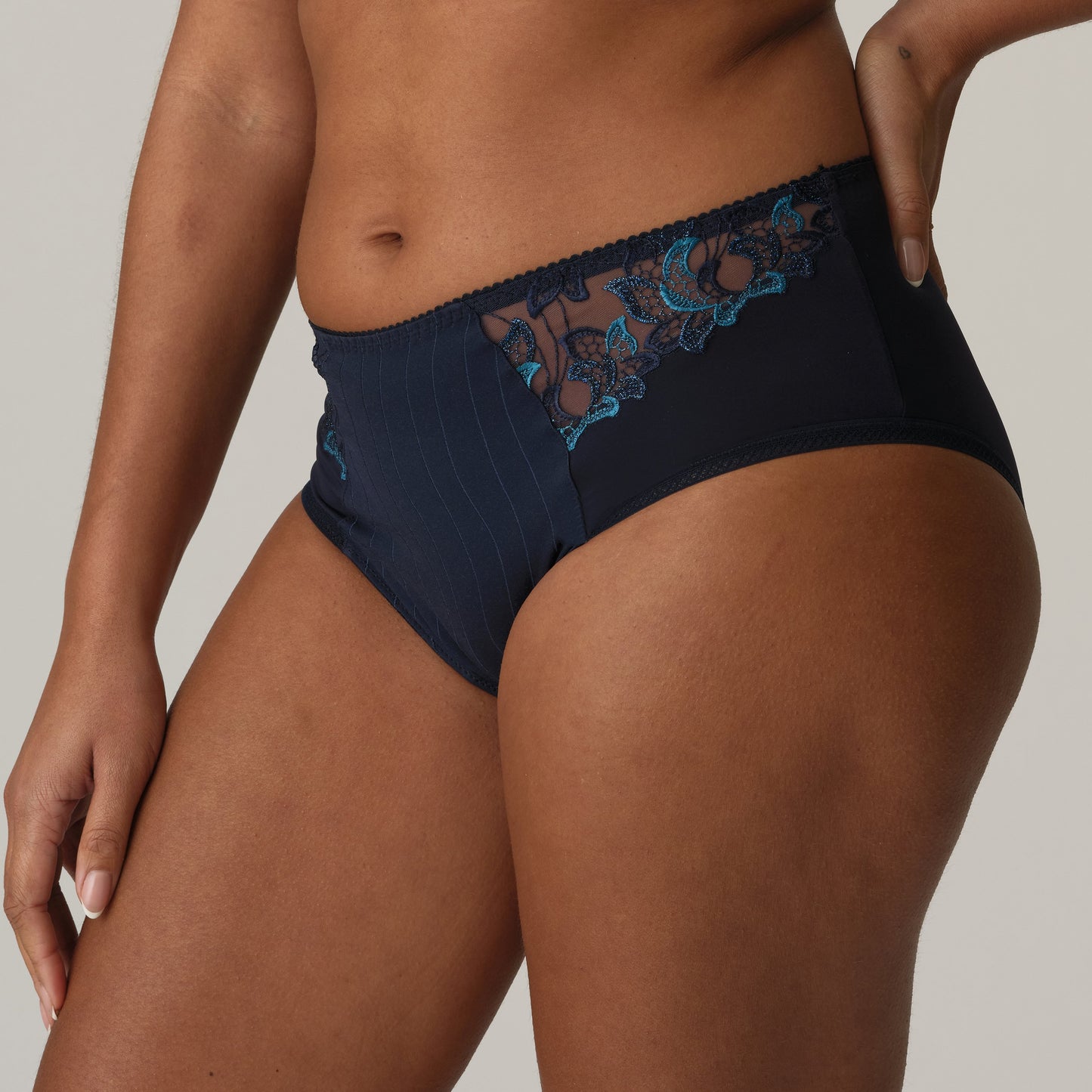 DEAUVILLE velvet blue Taillenslip (Vel)