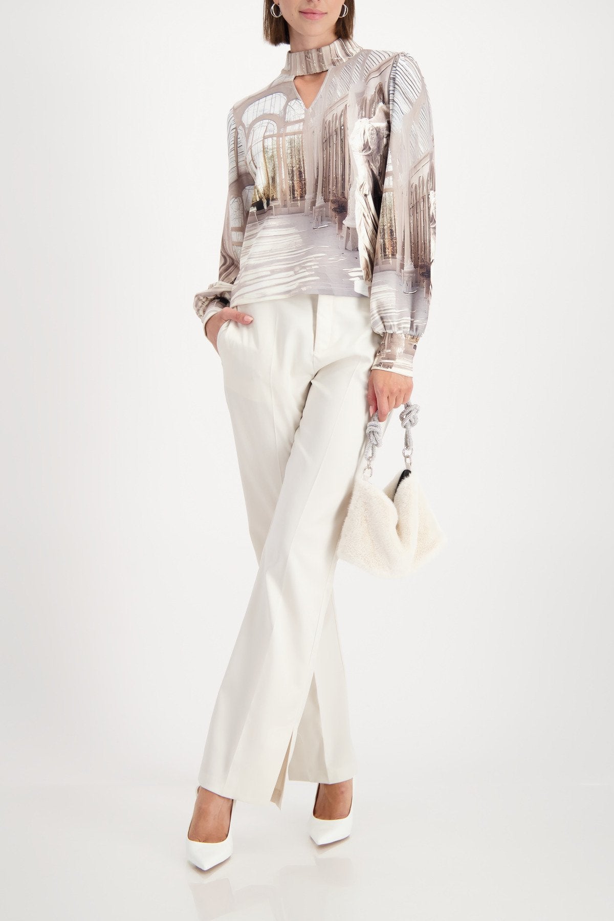 Sweatshirt (Almond Gemustert)