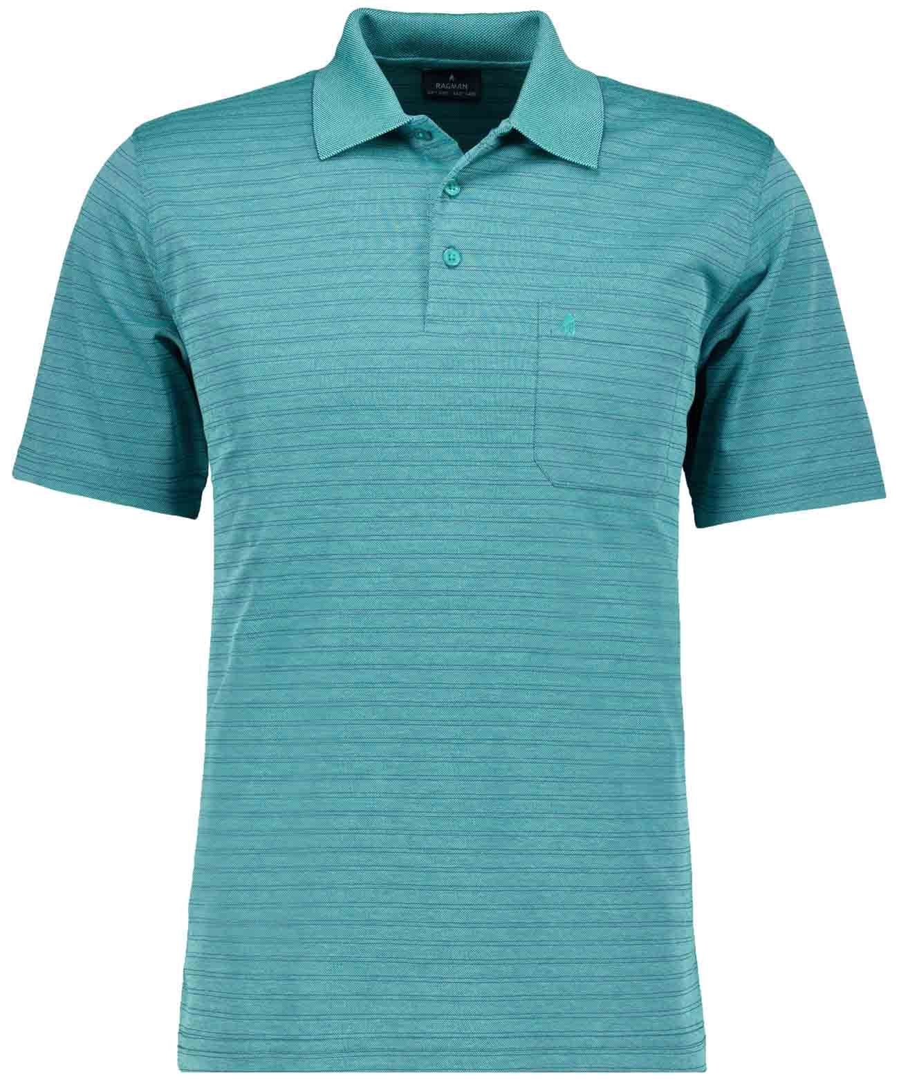 Softknit-Polo fineliner (Smaragd)