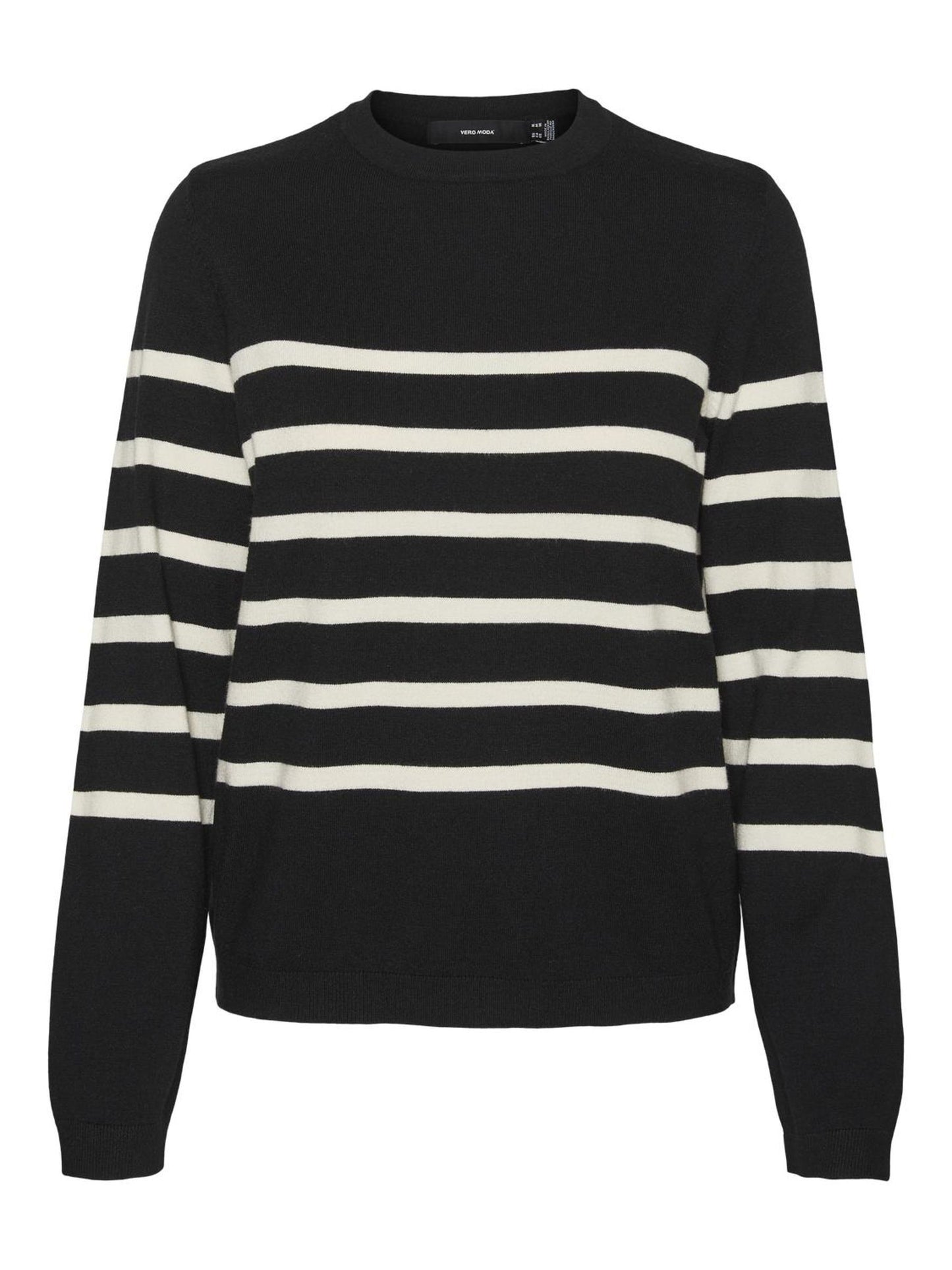 Vmsaba Plain Ls O-neck Pullover Ga Noos (Black/birc)