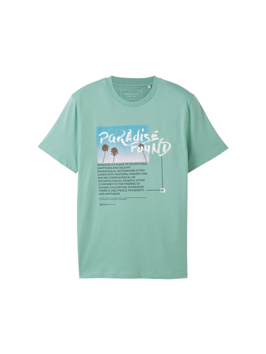 photoprint t-shirt (Bleeched Green)