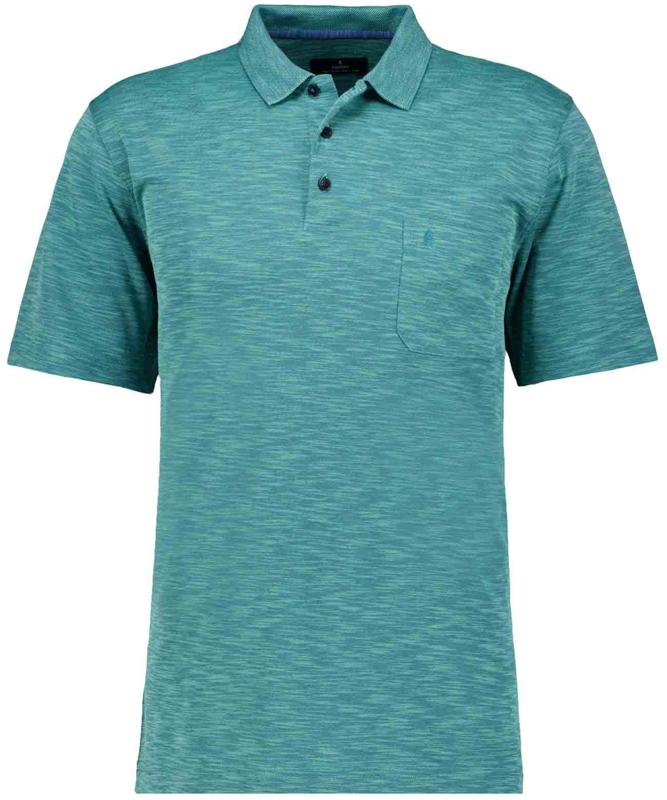 Softknit-Polo Flammdesign (Smaragd)
