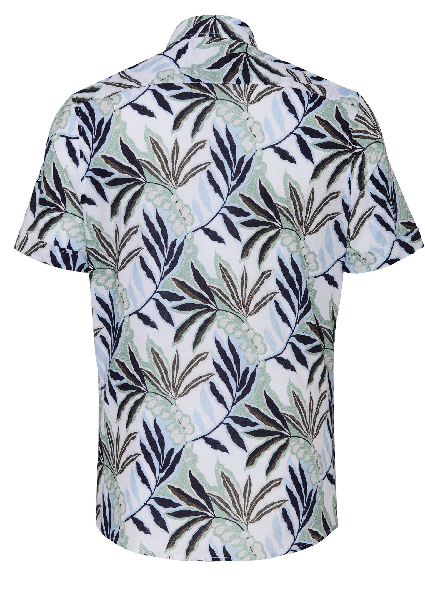 PURE- Casual Hemd Halbarm (Druck Grün)