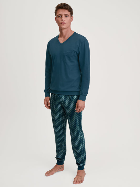 MEN Pyjamas with cuff (Deep Petrol)