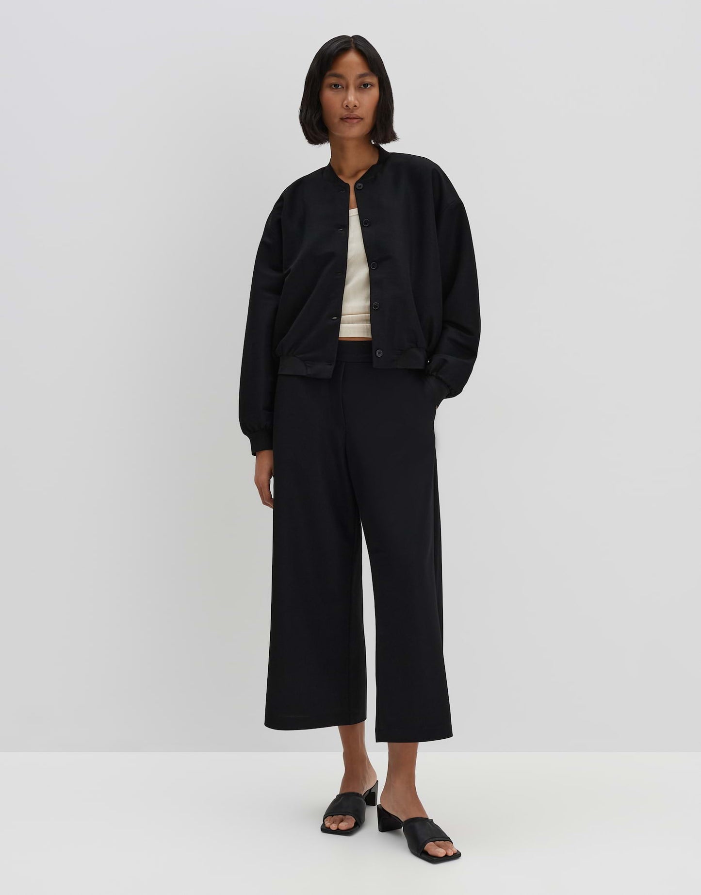 Cenya cropped wide (Black)