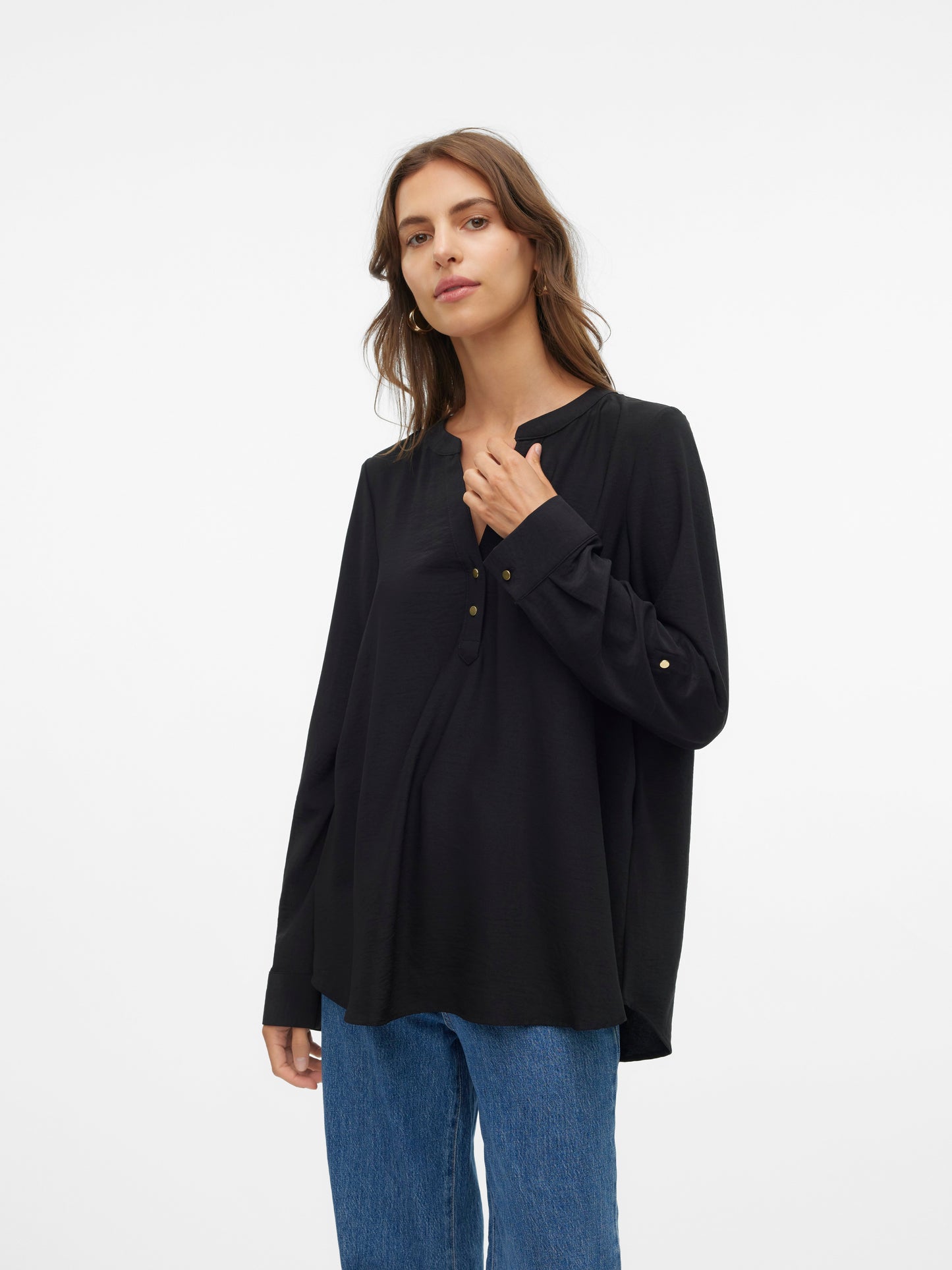 Vmani Ls Top Wvn Ga Noos (Black)