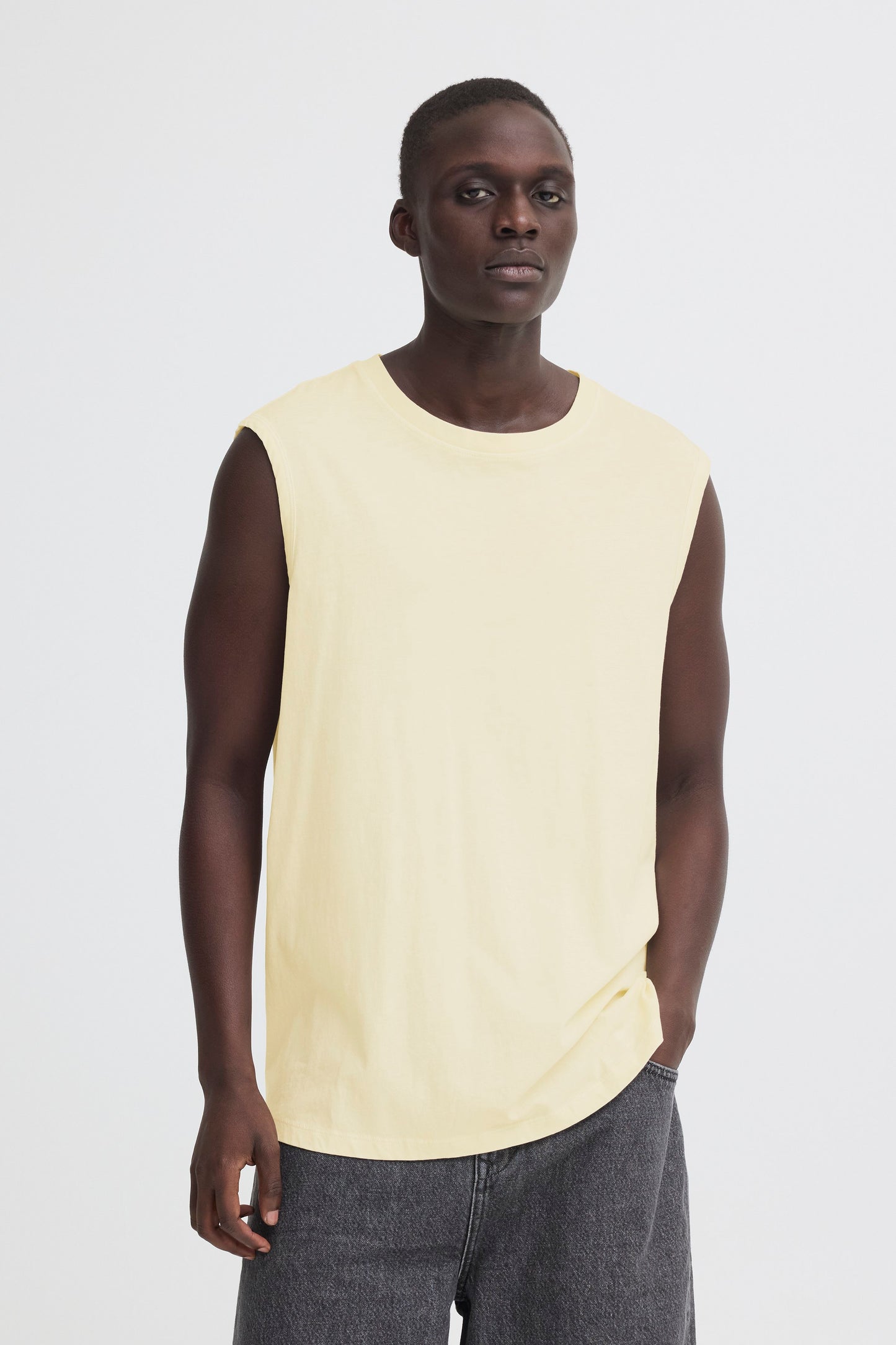 Bhkeelan Washed S/l Tanktop (Bleached Sand)