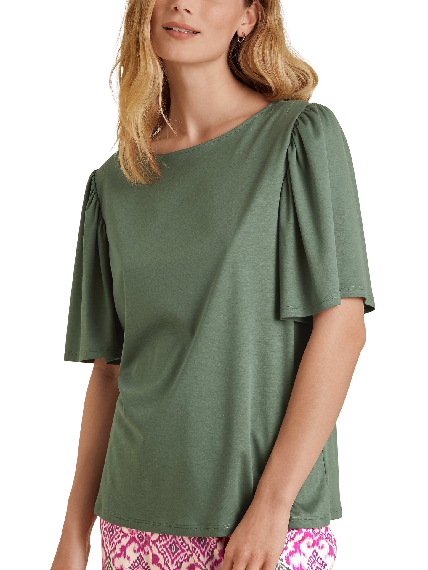 DAMEN Shirt kurzarm (Laurel Green)