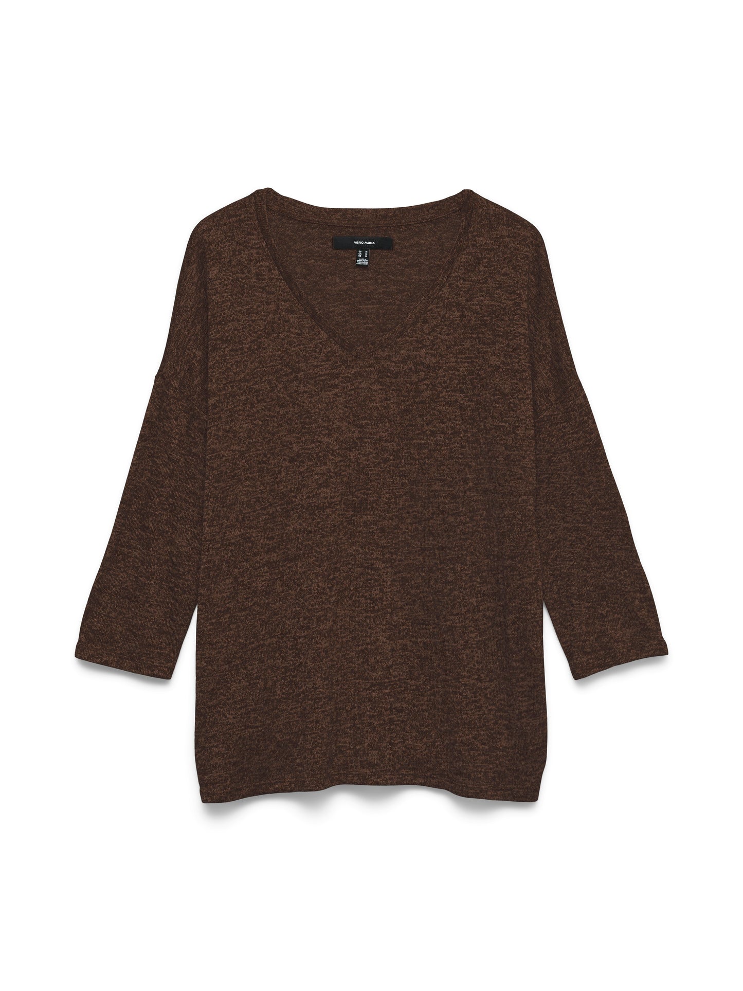 Vmbrianna 3/4 V-neck Blouse Boo (Cocoa Brow)
