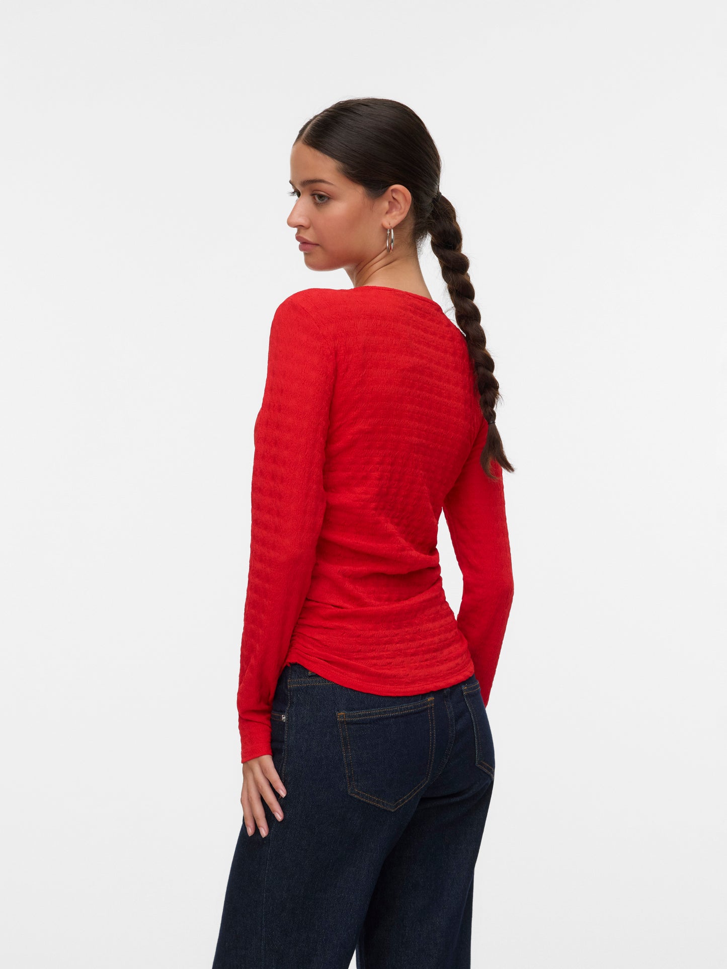 Vmida Ls Top Jrs Ga (Fiery Red)