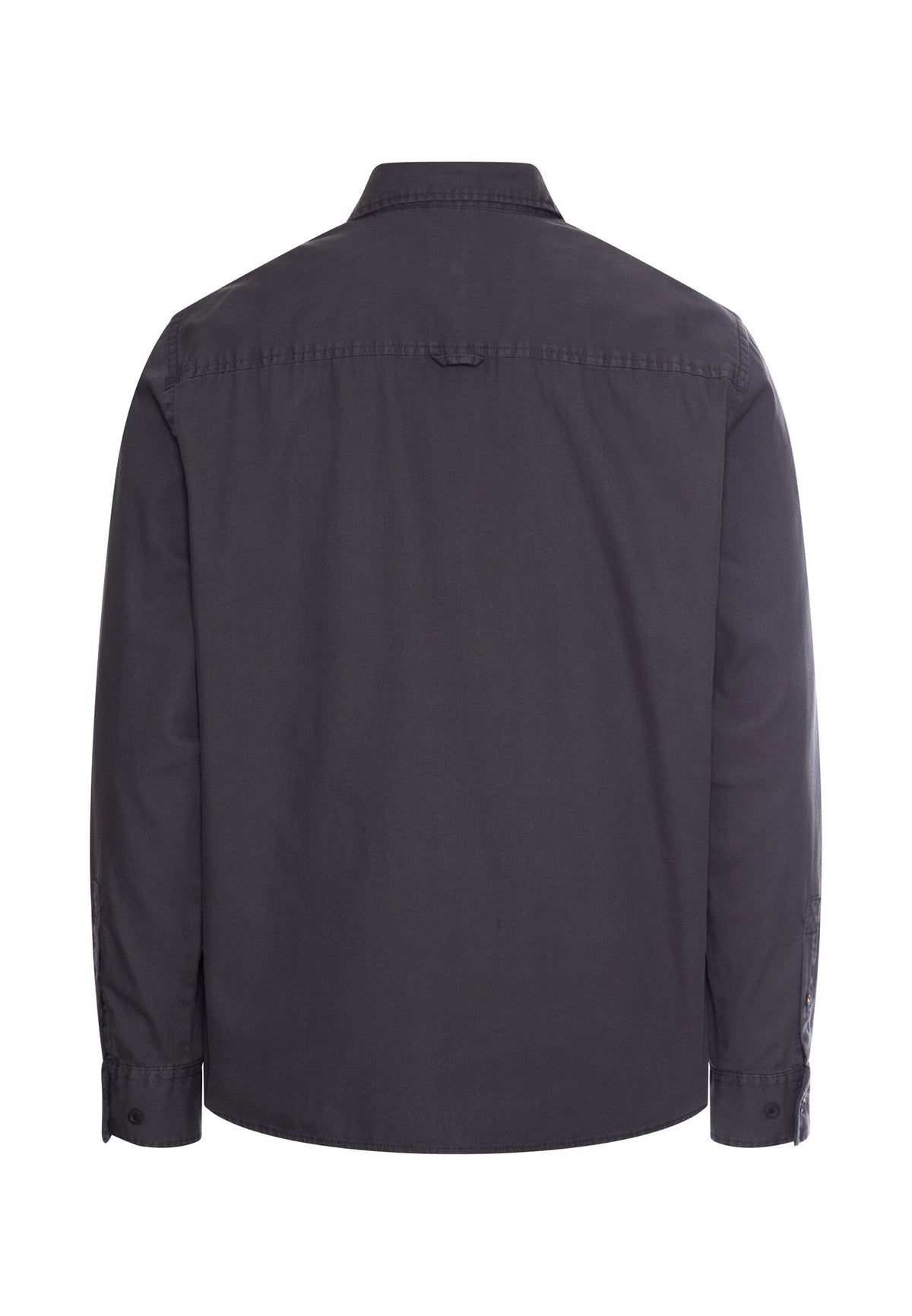Langarmhemd aus kernigem Canvas (Dark Navy)