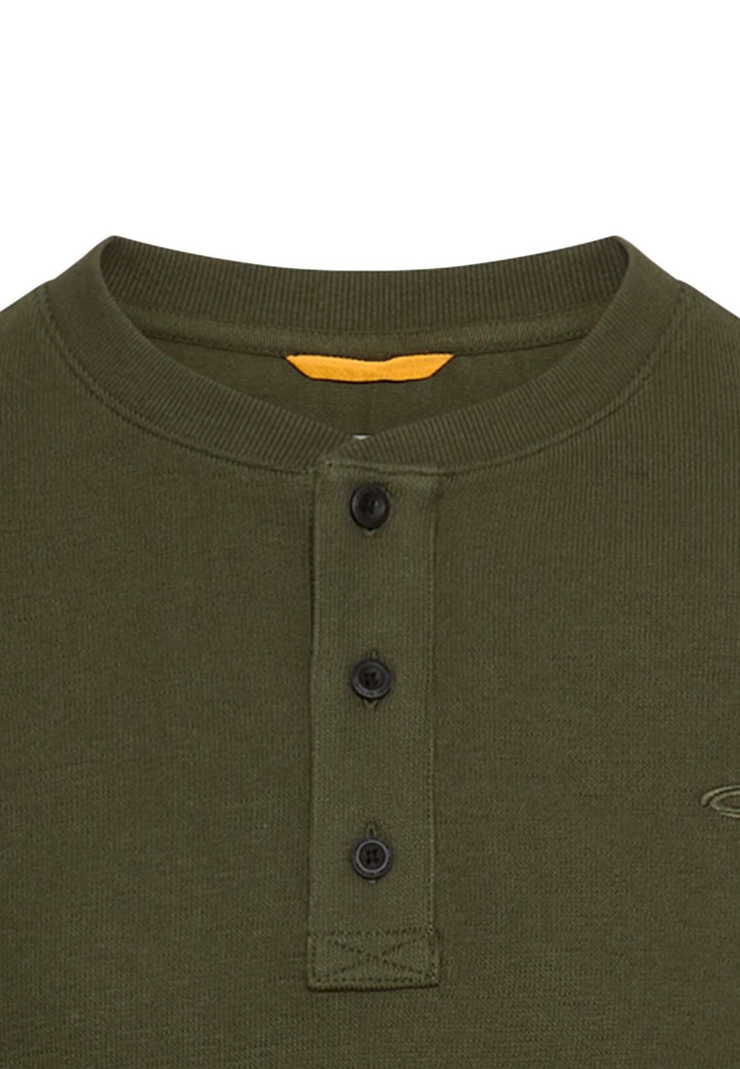 Henleyshirt aus reiner Baumwolle (Forest Green)