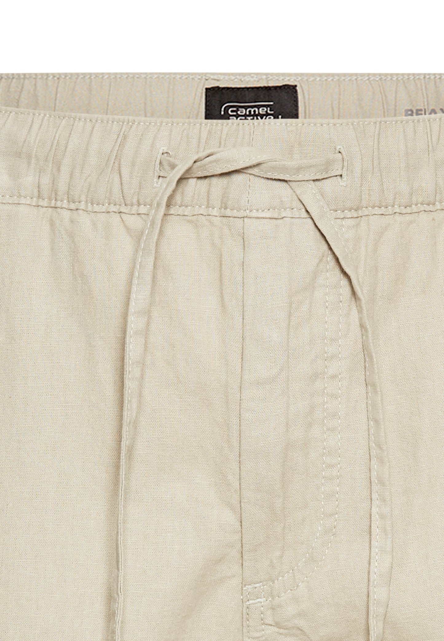 Chino Shorts mit elastischem Bund (Beige)