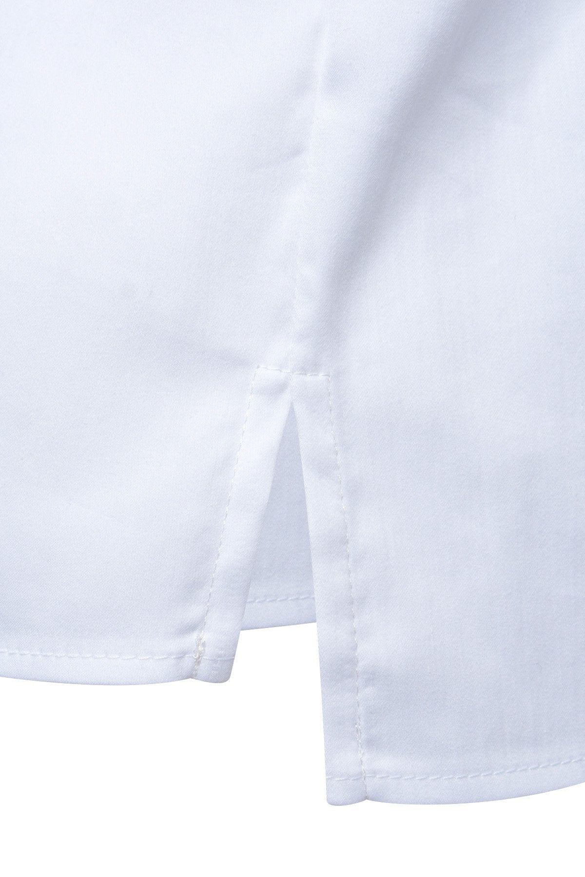 Short Shirt Collar Blouse (White)