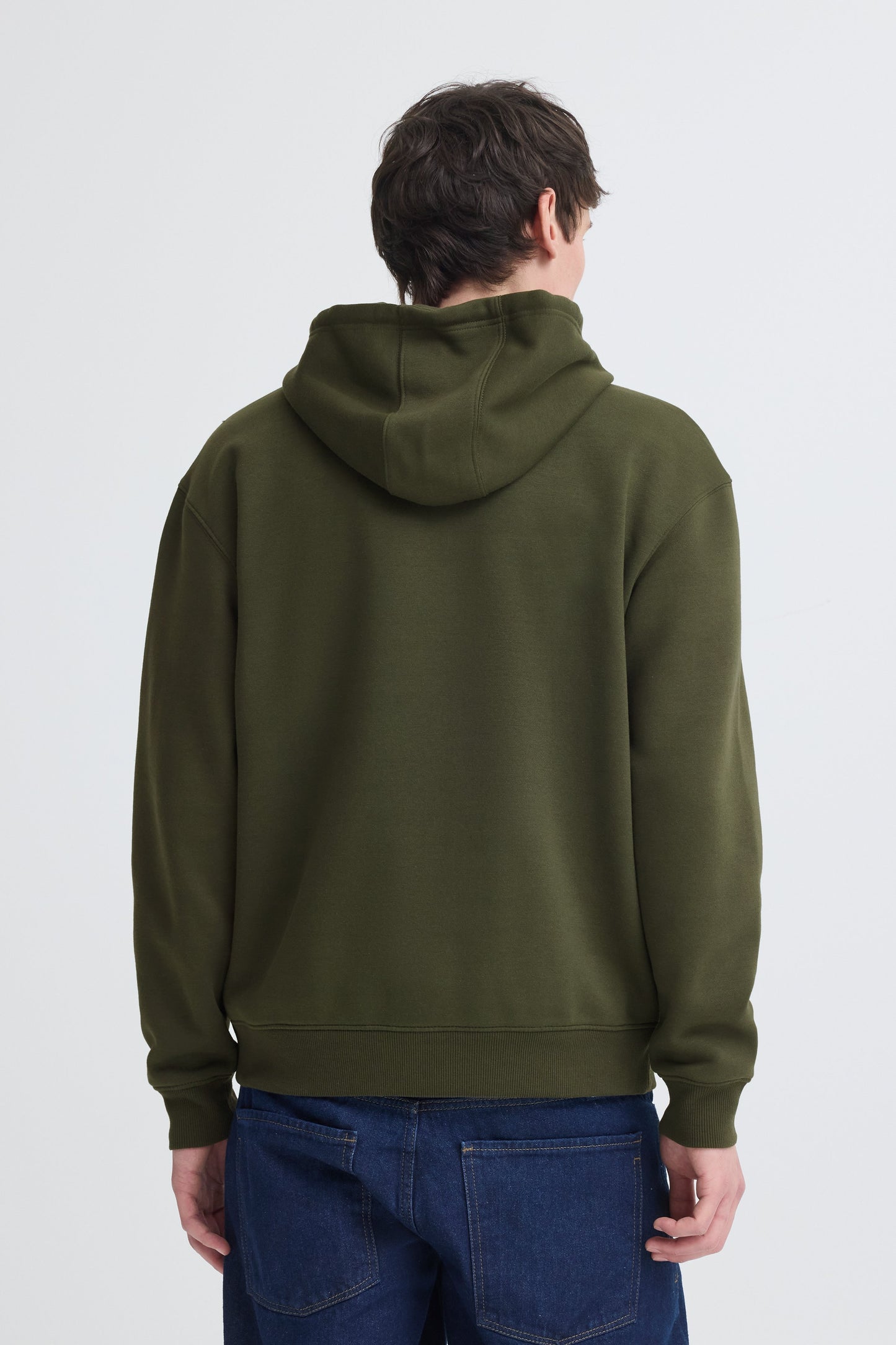 Bhjuste Zp Thru Hooded Sweat (Forest Night)
