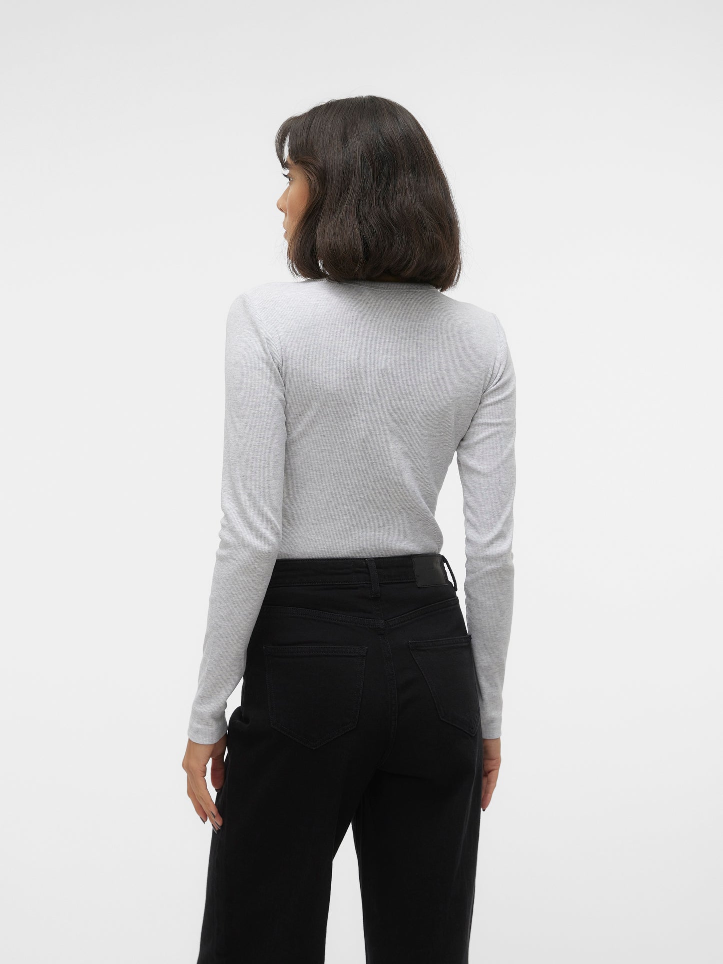 Vmchloe Ls Short Top Ga Jrs Noos (Light Grey Me)