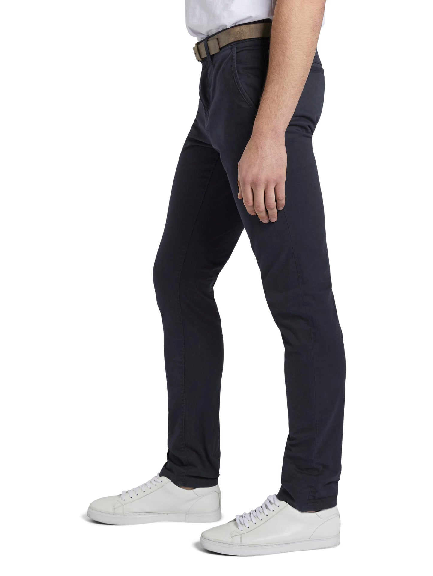 Slim Chino with belt (Sky Captain Bl)