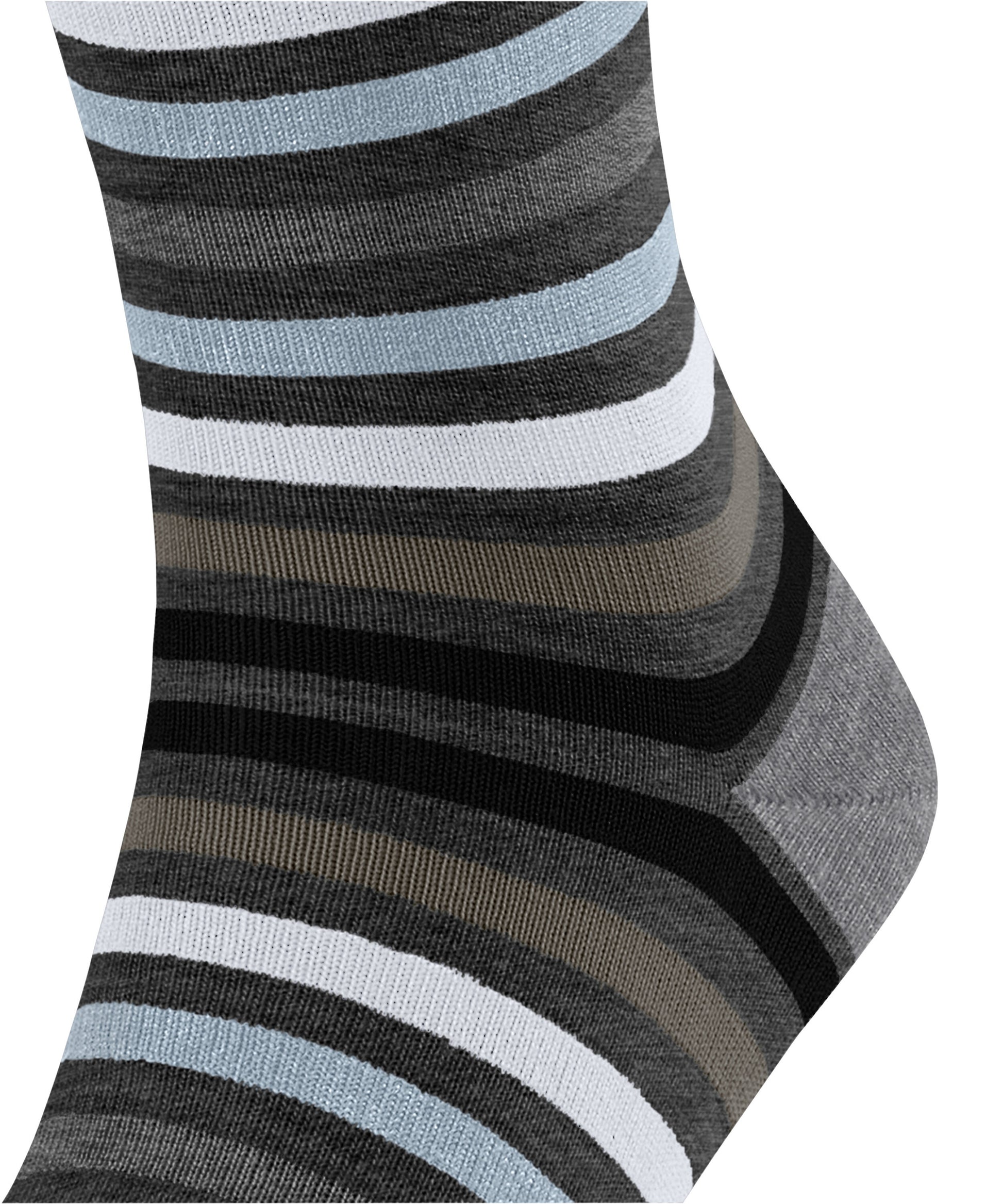 Socken Tinted Stripe (Asphalt Mel.)