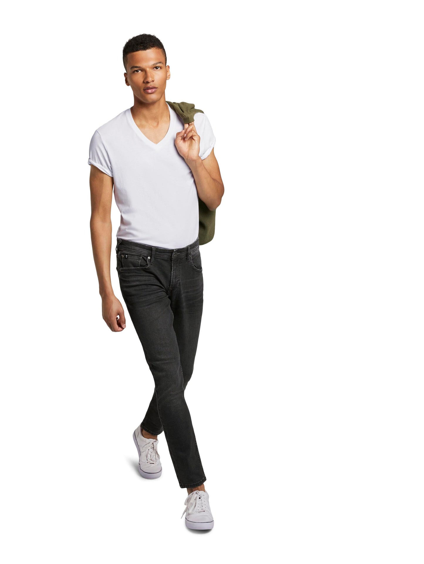 skinny CULVER stretch denim (Used Dark Ston)