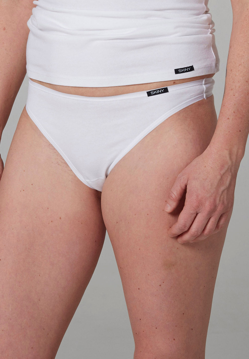 Skiny Damen String 2er Pack Cotton Advantage (White)