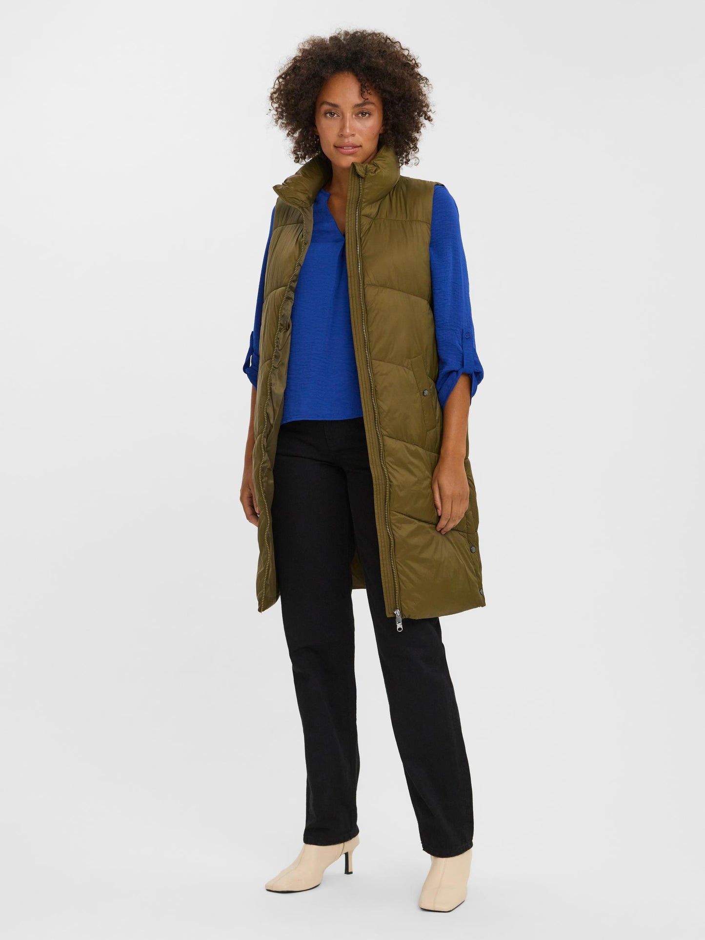 Vmuppsala 3-4 Waistcoat Noos (Dark Olive)