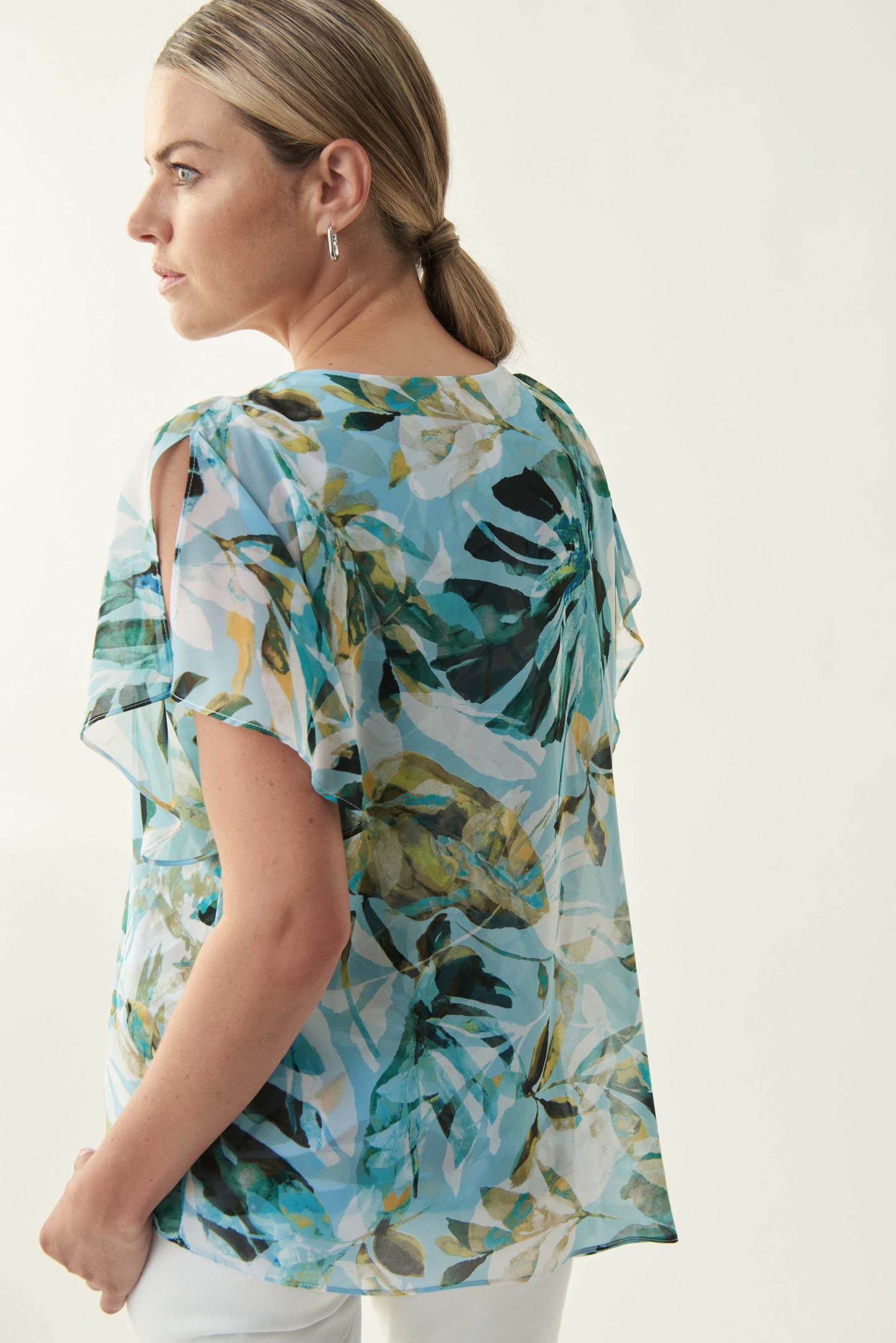 Shirt Materialmix 1/2 Arm (Mehrfarbig)
