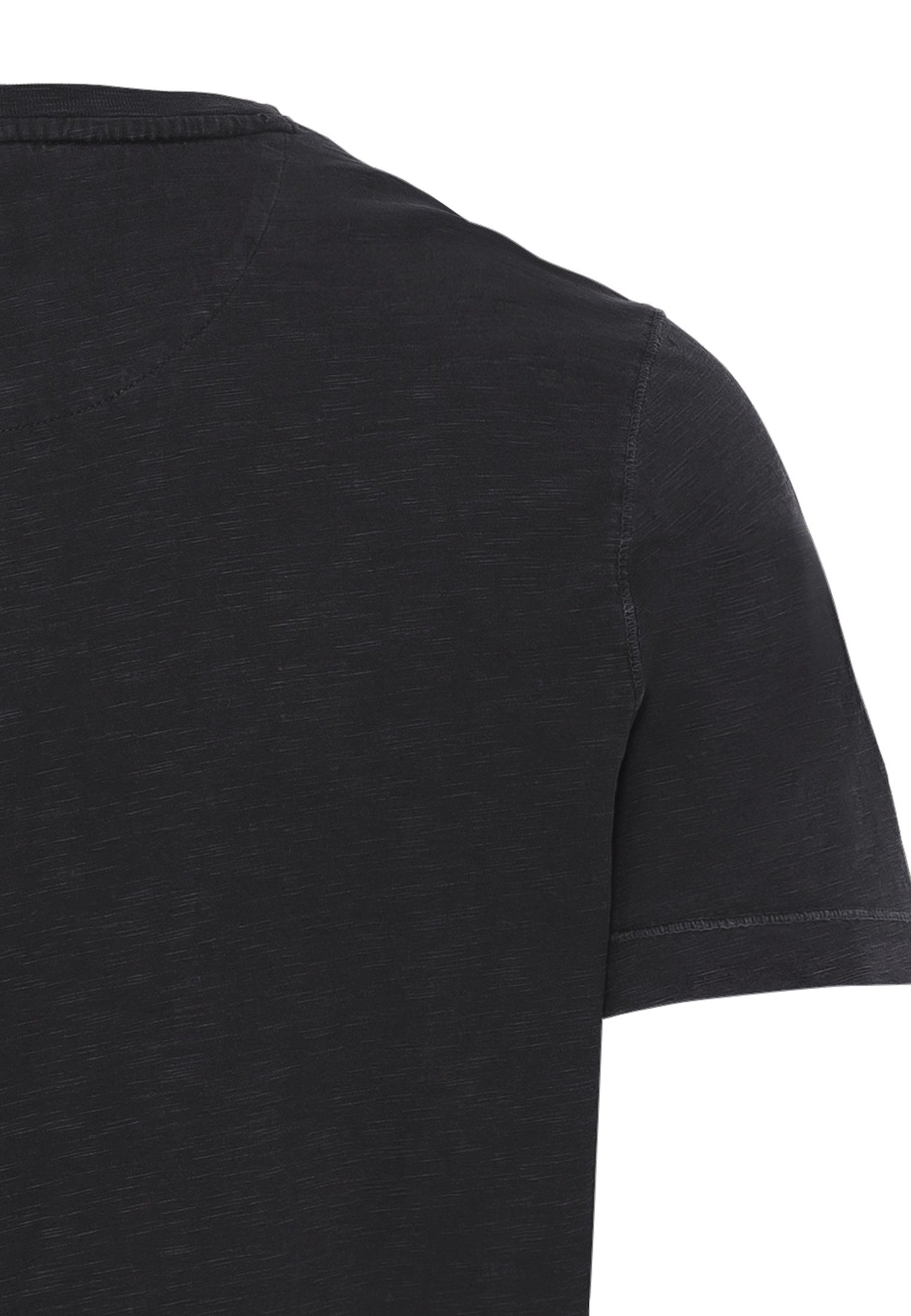 Kurzarm Henley aus Organic Cotton (Asphalt)