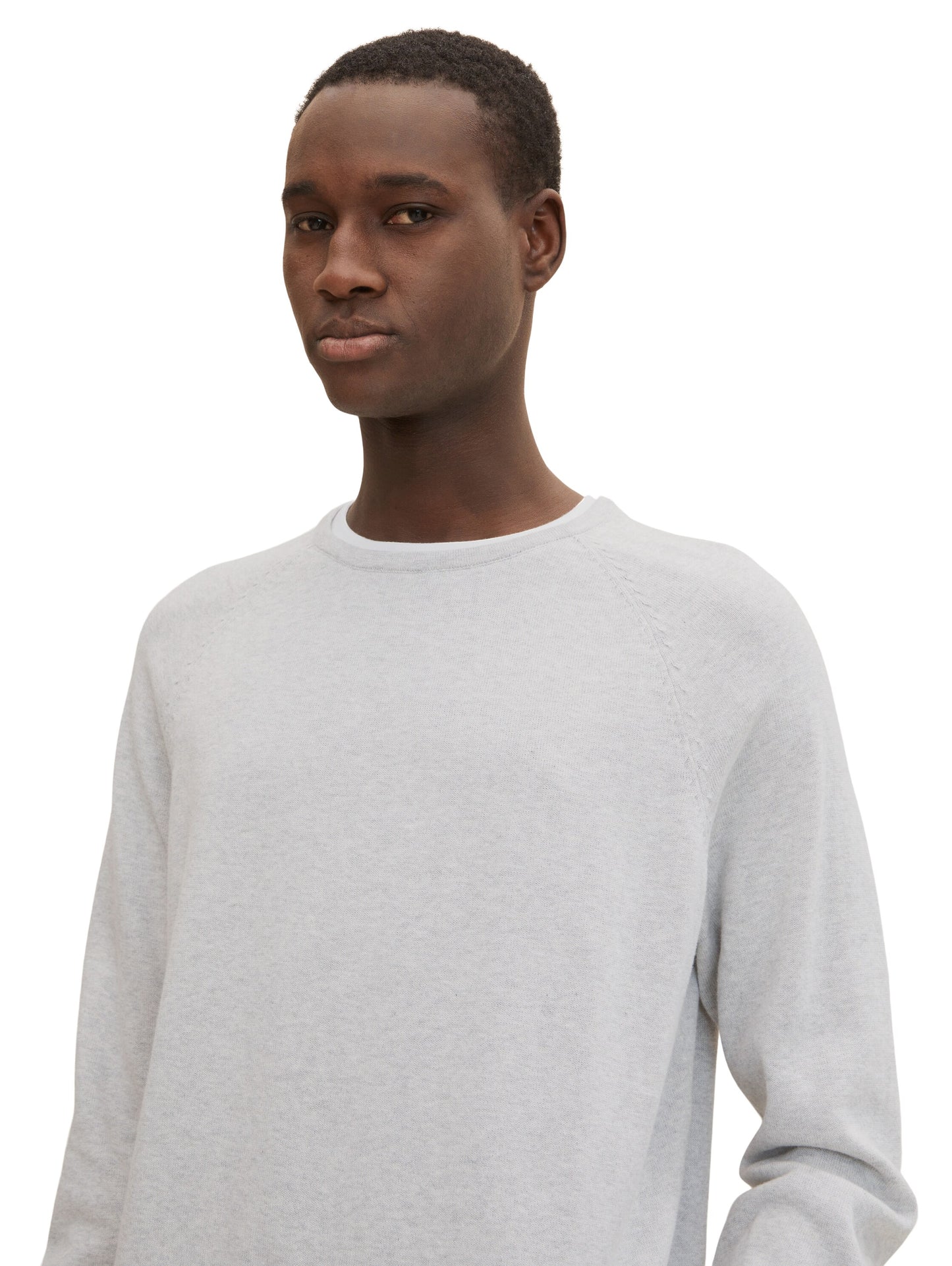 basic knit pullover (Light Stone Gr)