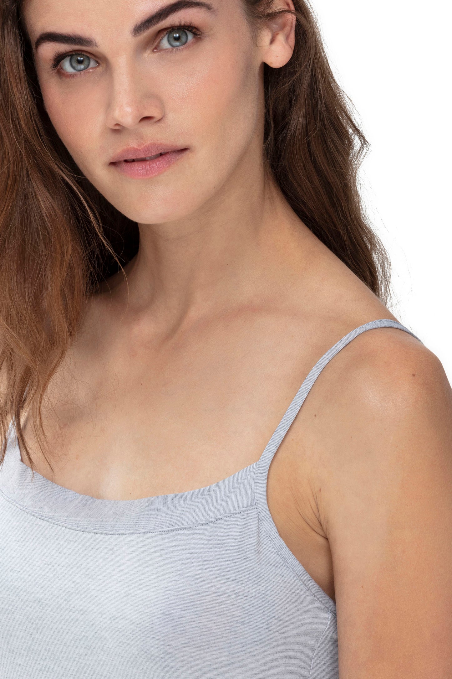 Spaghetti Top (Hellgrau Melange)