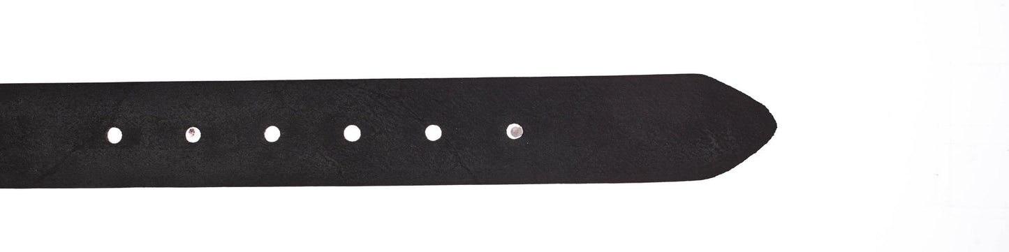 35 mm Vollledergürtel (Schwarz)