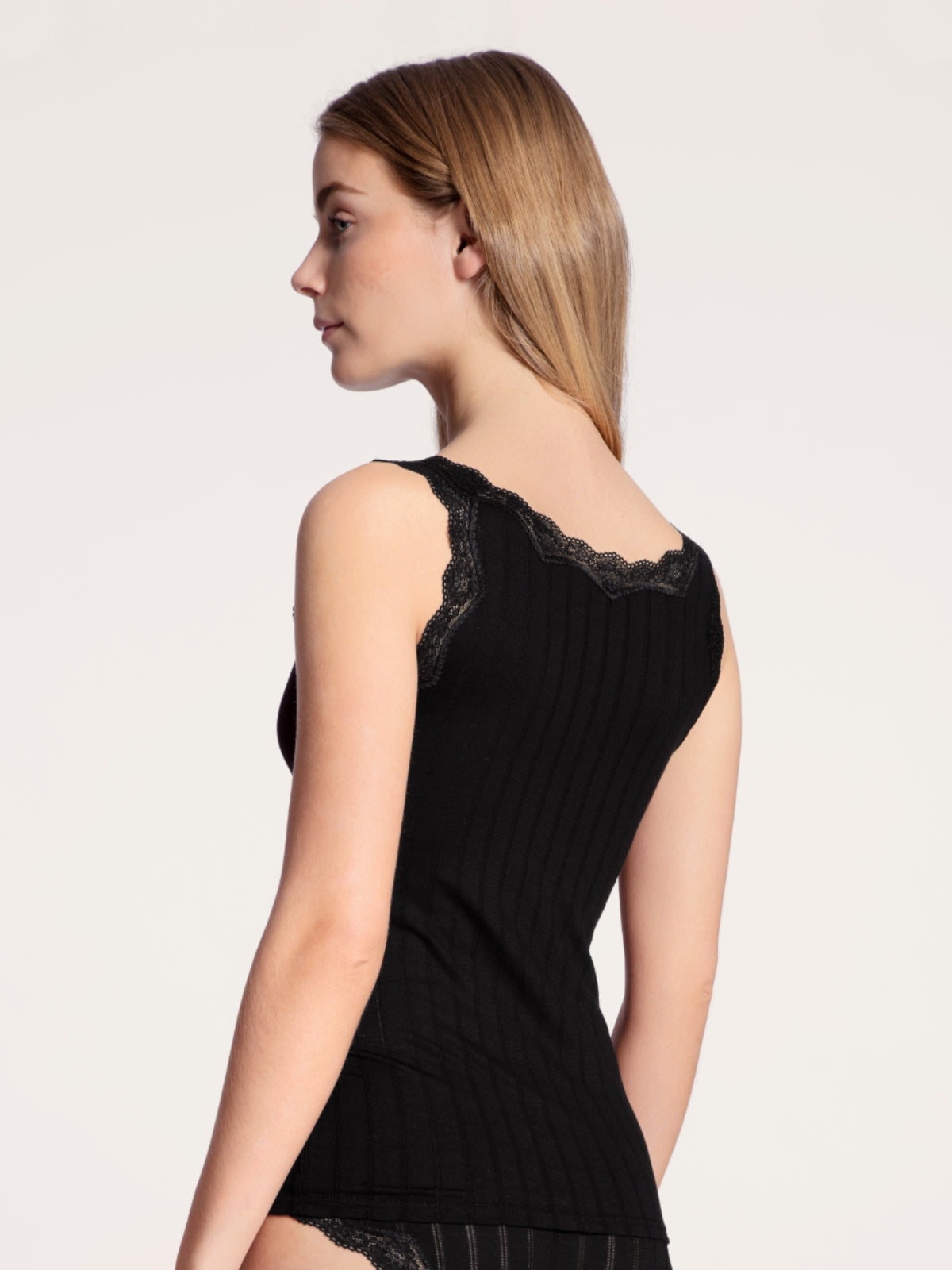 DAMEN Top ohne Arm (Schwarz)