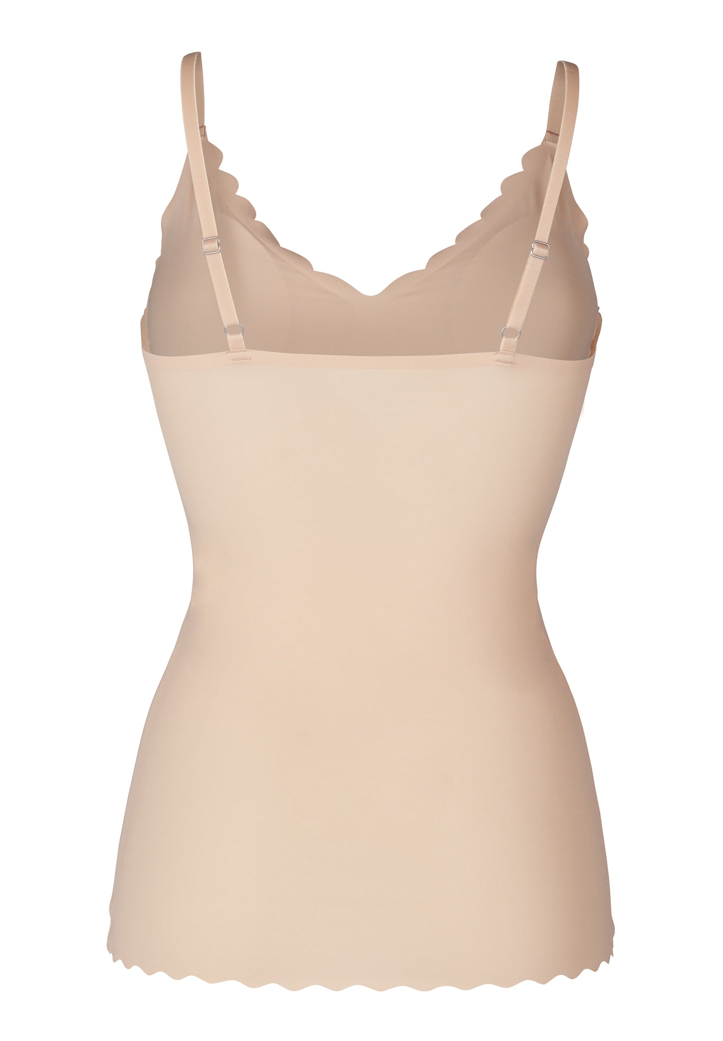Skiny Damen Spaghettishirt herausnehmbare Pads Micro Essentials (Beige)