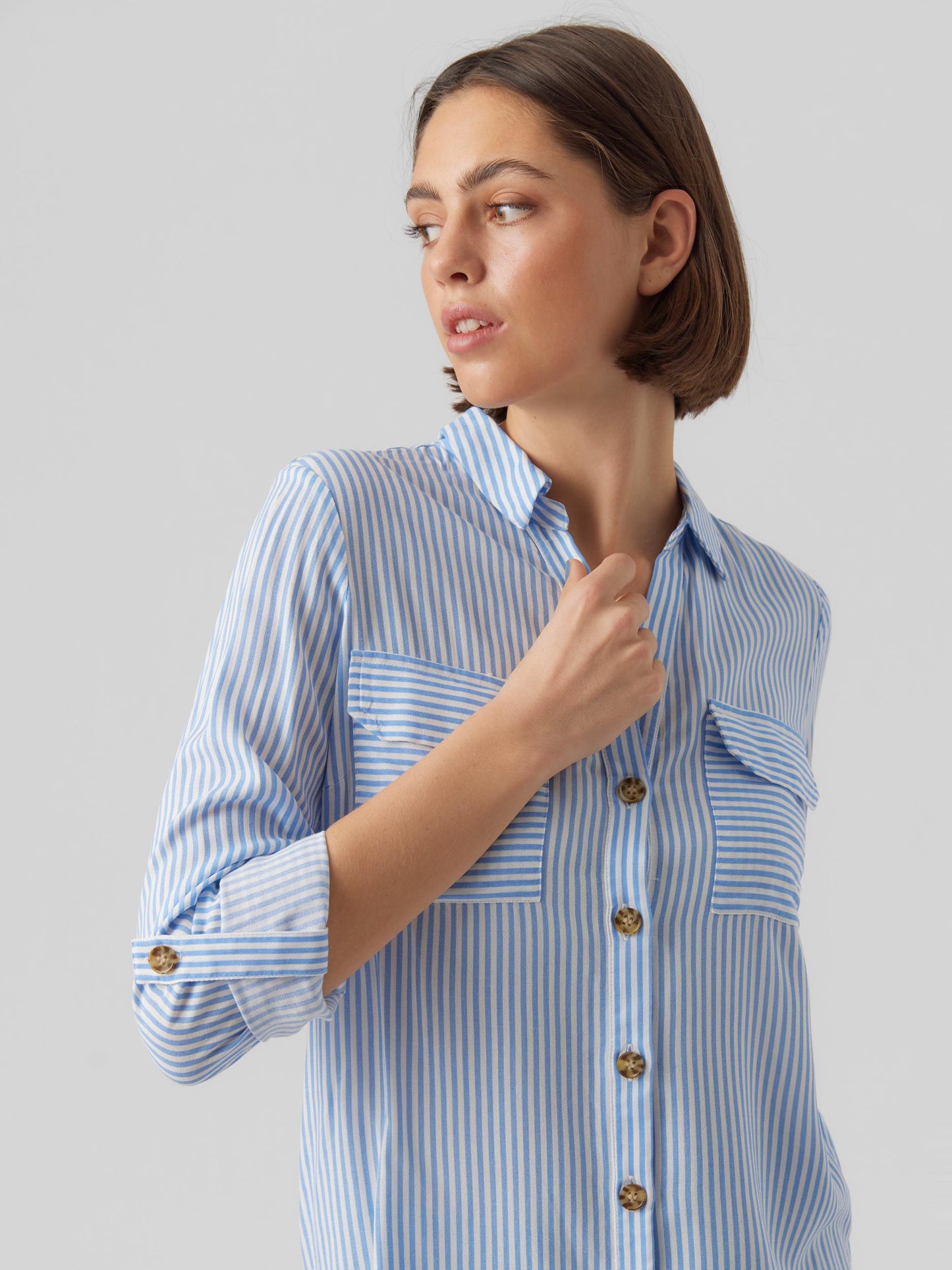 Vmbumpy L/s Shirt New Wvn Noos (Snow White)
