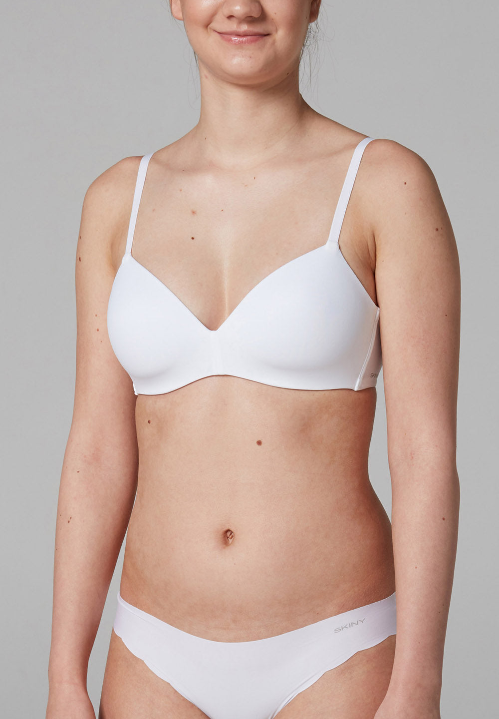 Skiny Damen Multi Schalen BH ohne Bügel Micro Essentials (White)