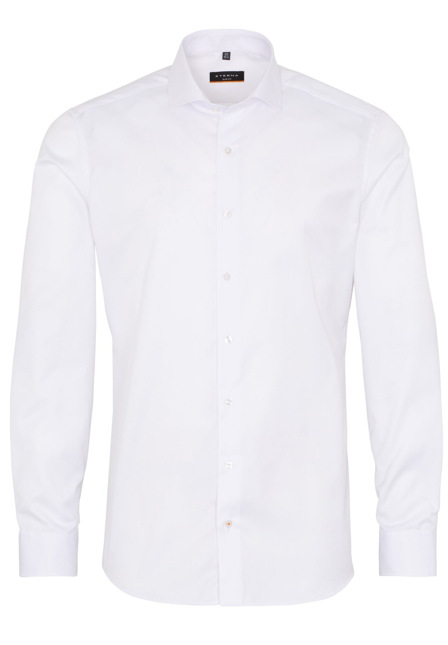 Eterna Langarm Hemd Slim Fit Cover Shirt Twill (Weiss)