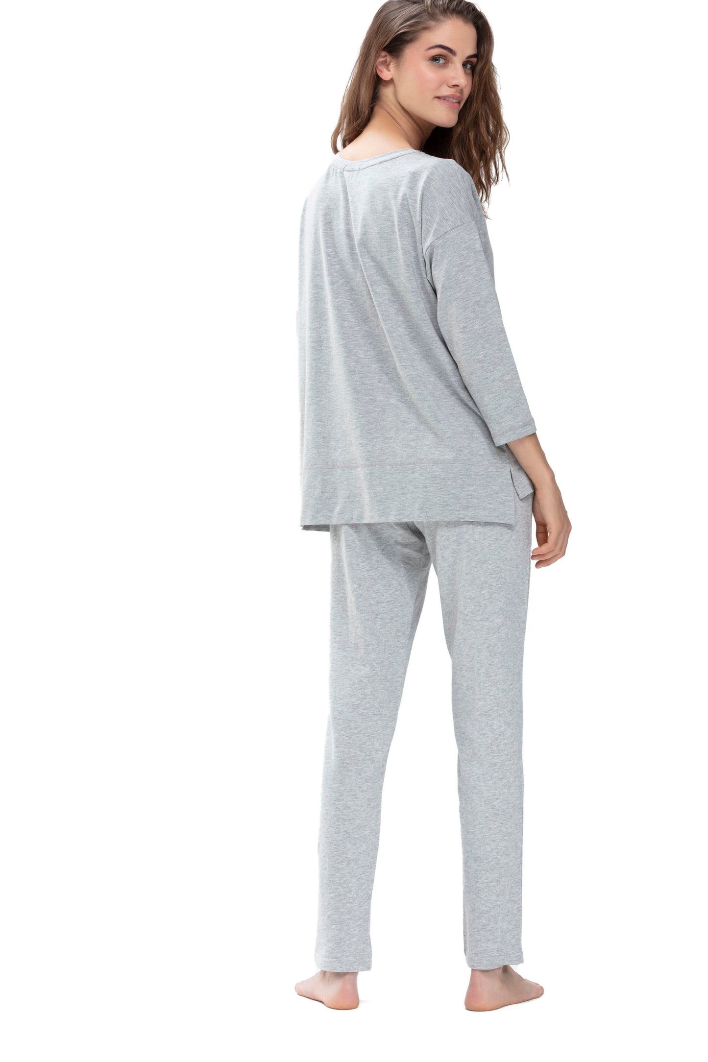 Hose lang (Grey Melange)