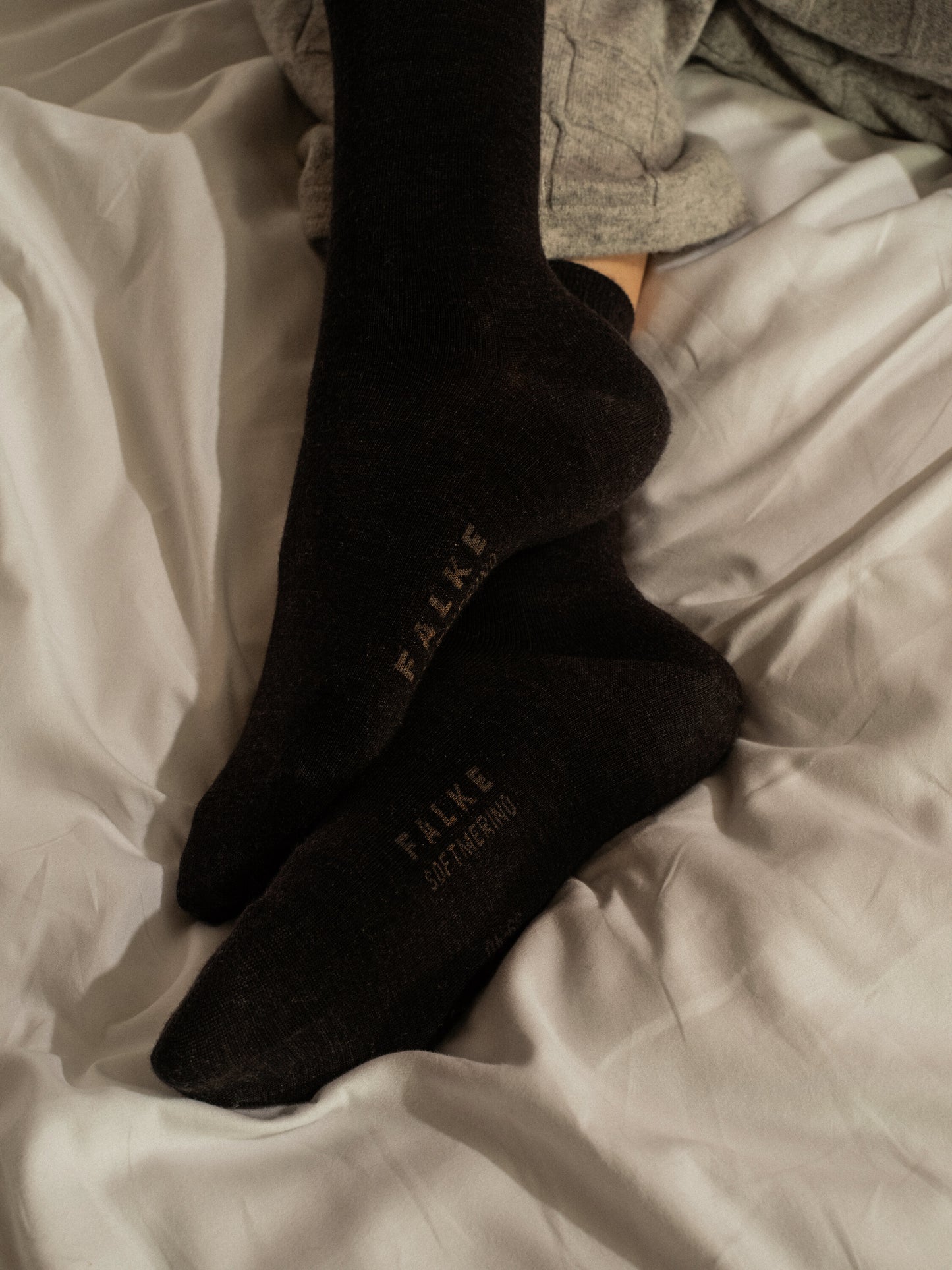 Socken Softmerino (Anthra.mel)