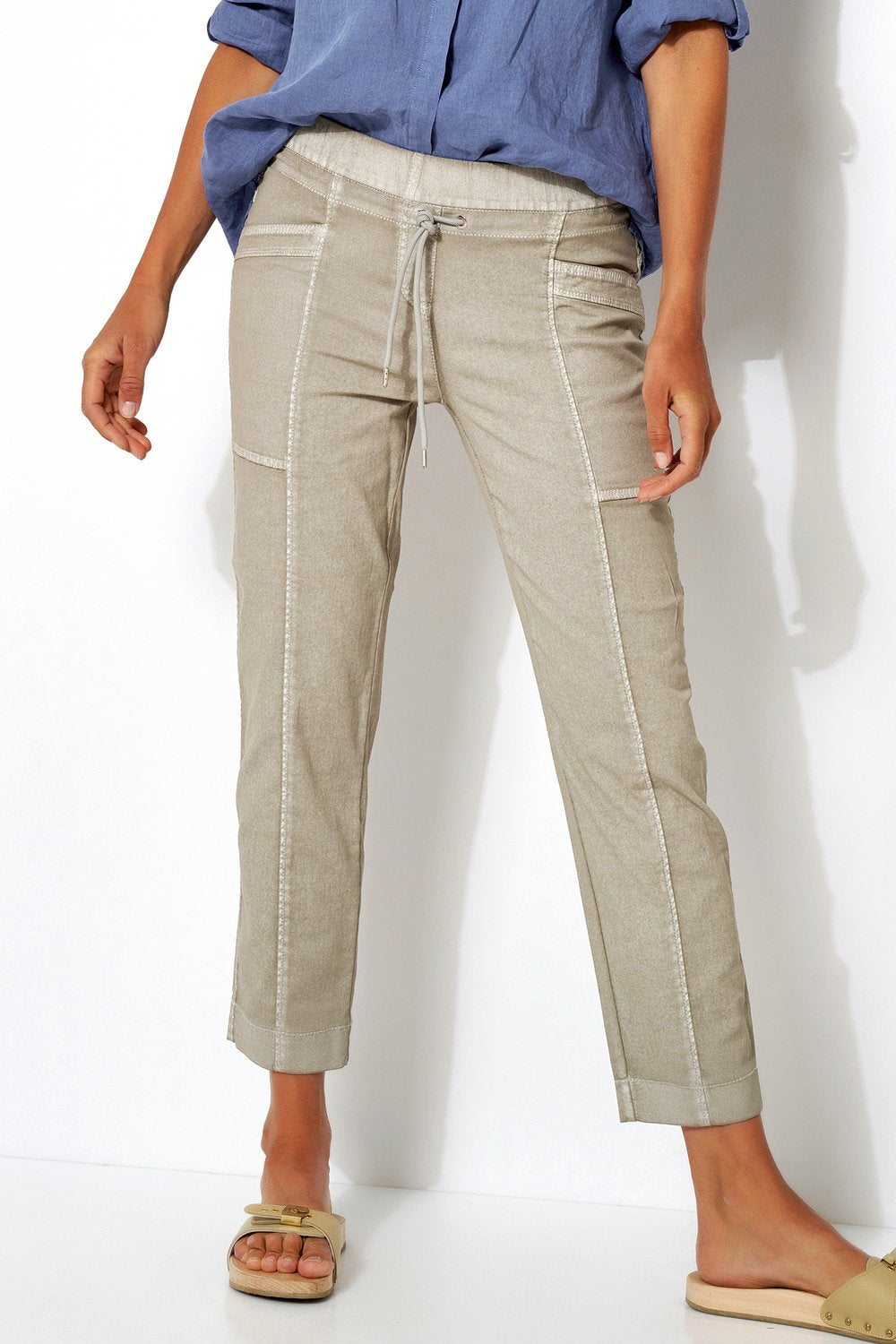 Sue-Jogpants 7/8 (Light Khaki)