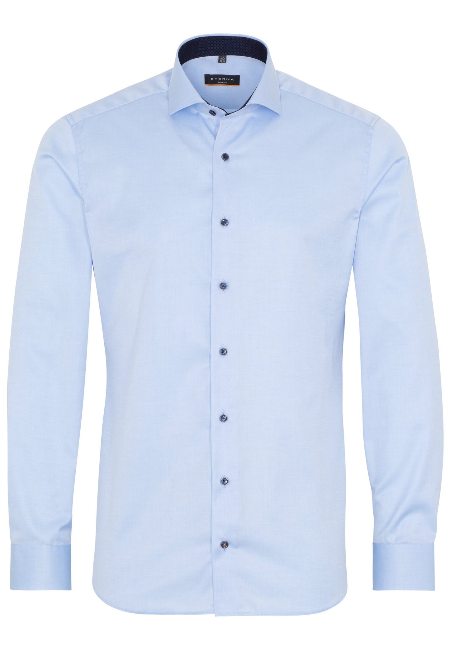Eterna Langarm Hemd Slim Fit Cover Shirt Twill (Hellblau)