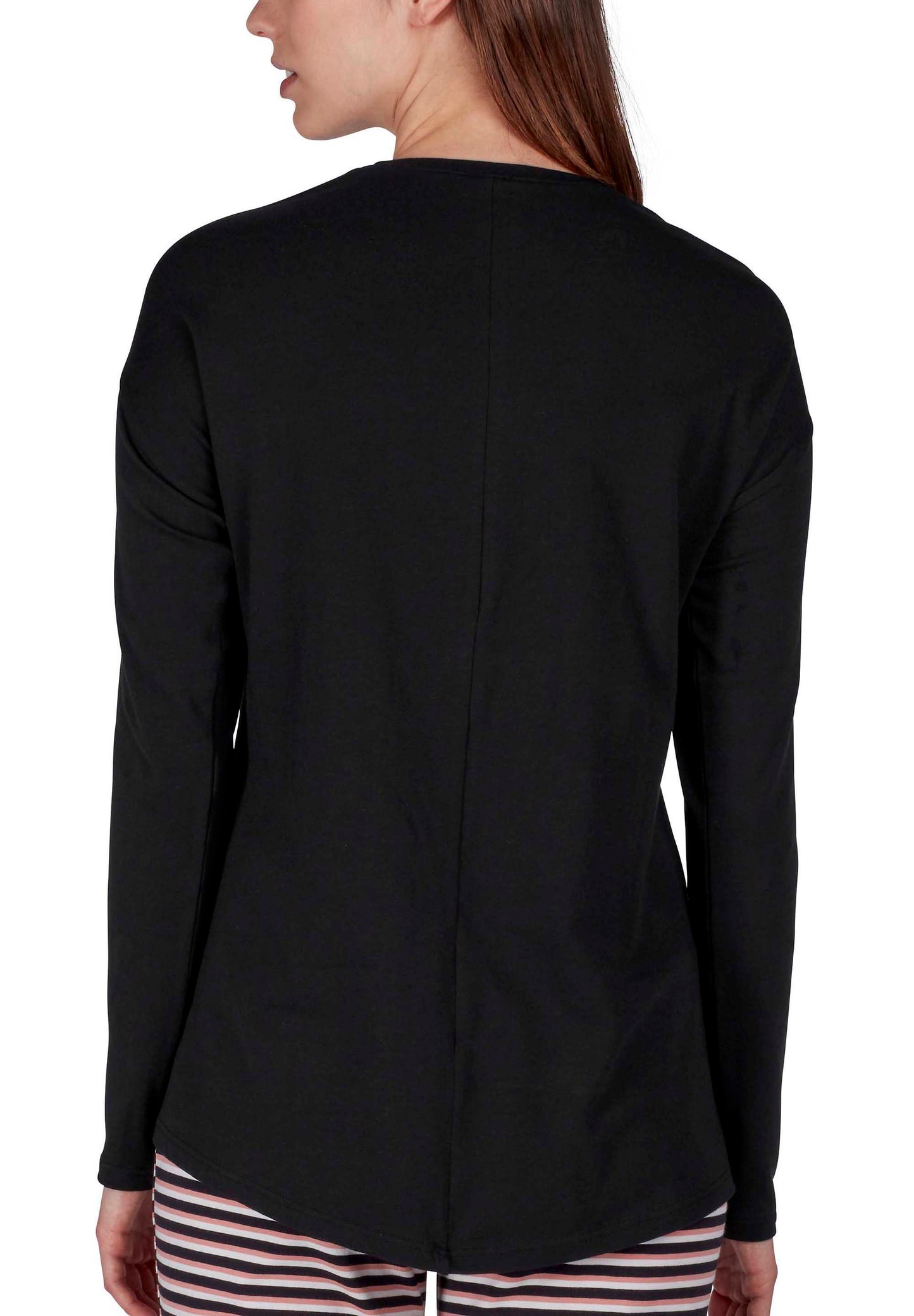 Skiny Damen Shirt langarm Sleep & Dream (Black)