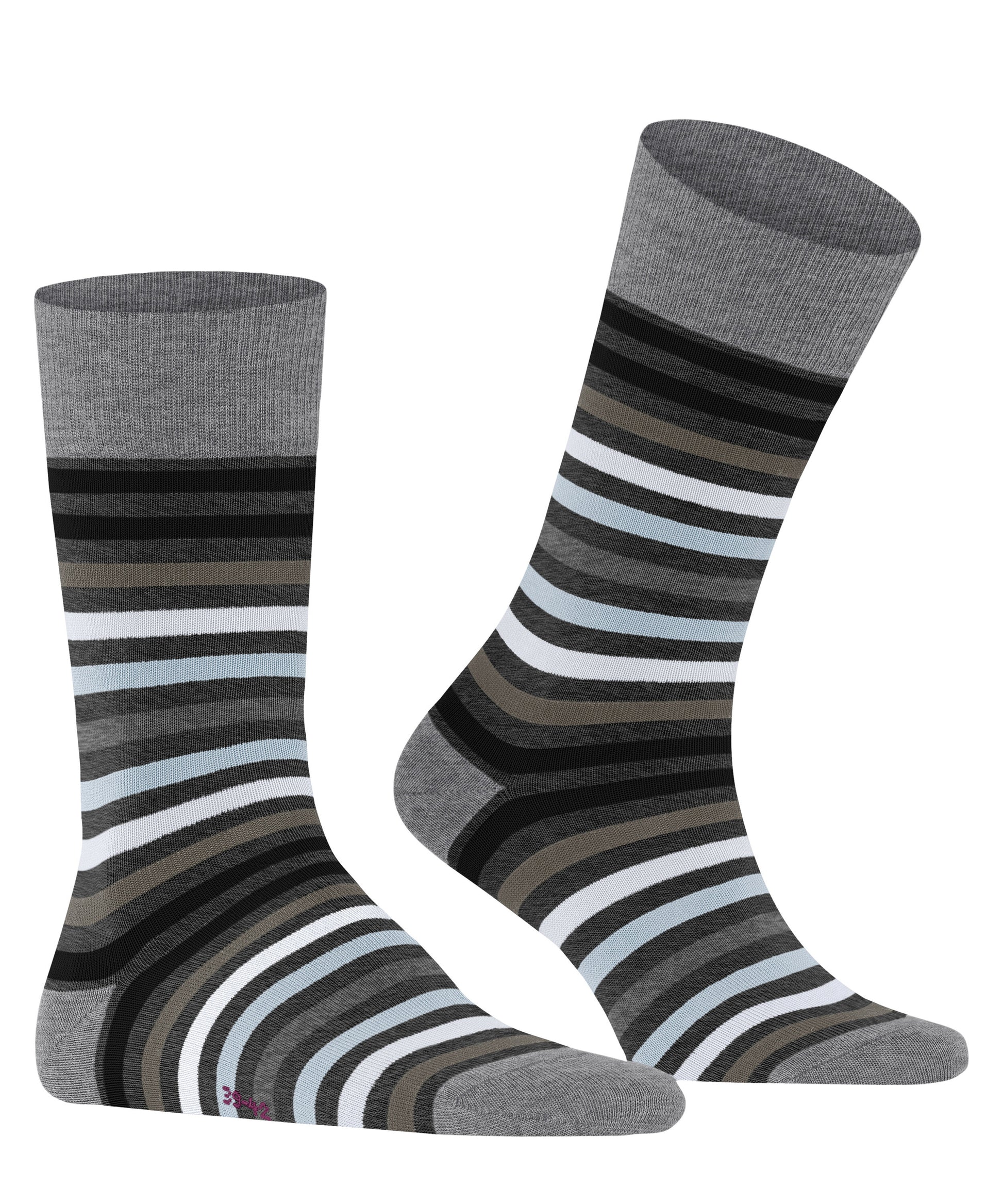 Socken Tinted Stripe (Asphalt Mel.)