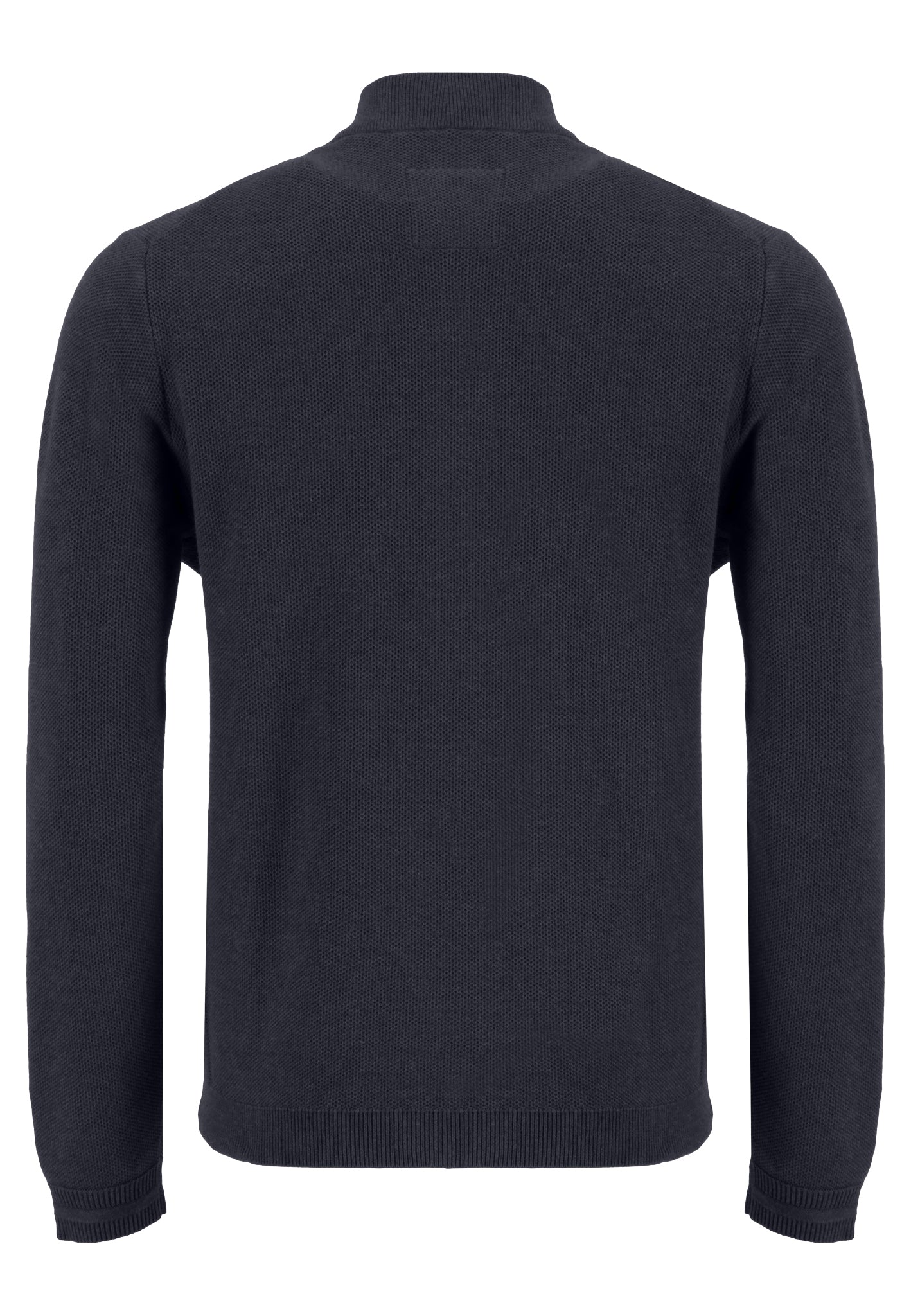 Cardigan-Zip, Mouline (Navy)